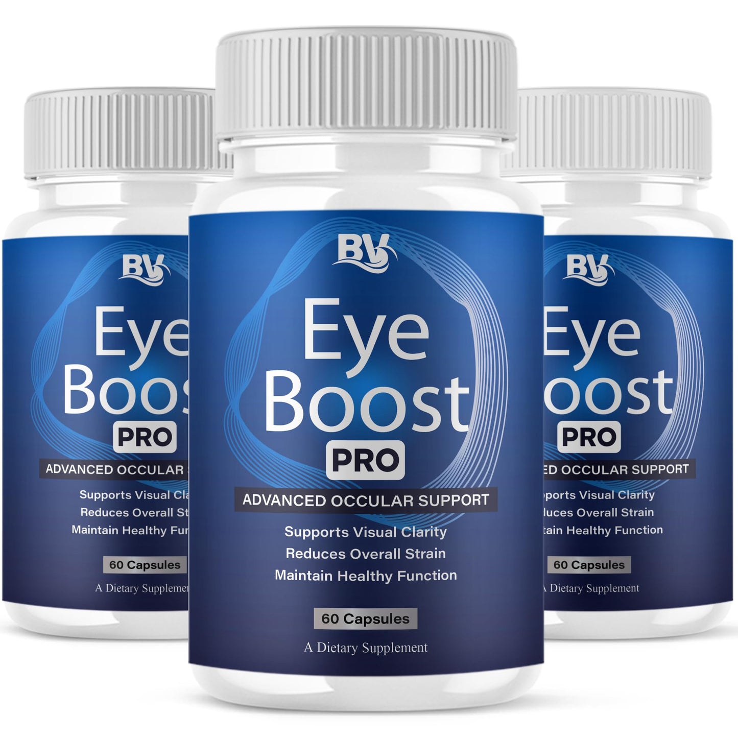BLUE VIBE Eye Boost Pro Maximum Strength Overall Health & Wellness Support Supplement Capsules, 180 Count