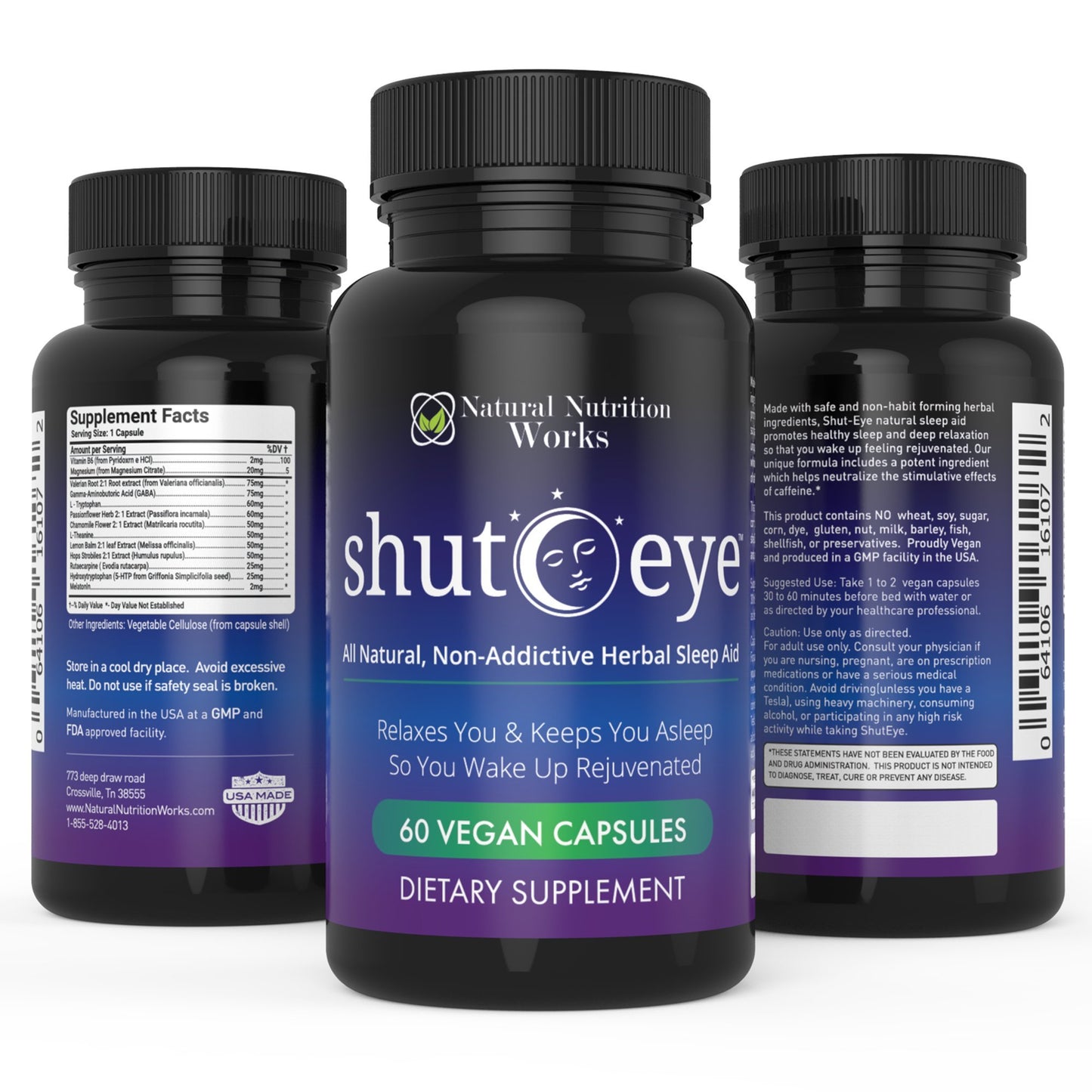 Natural Nutrition Works Shut-Eye Capsule 60 Count