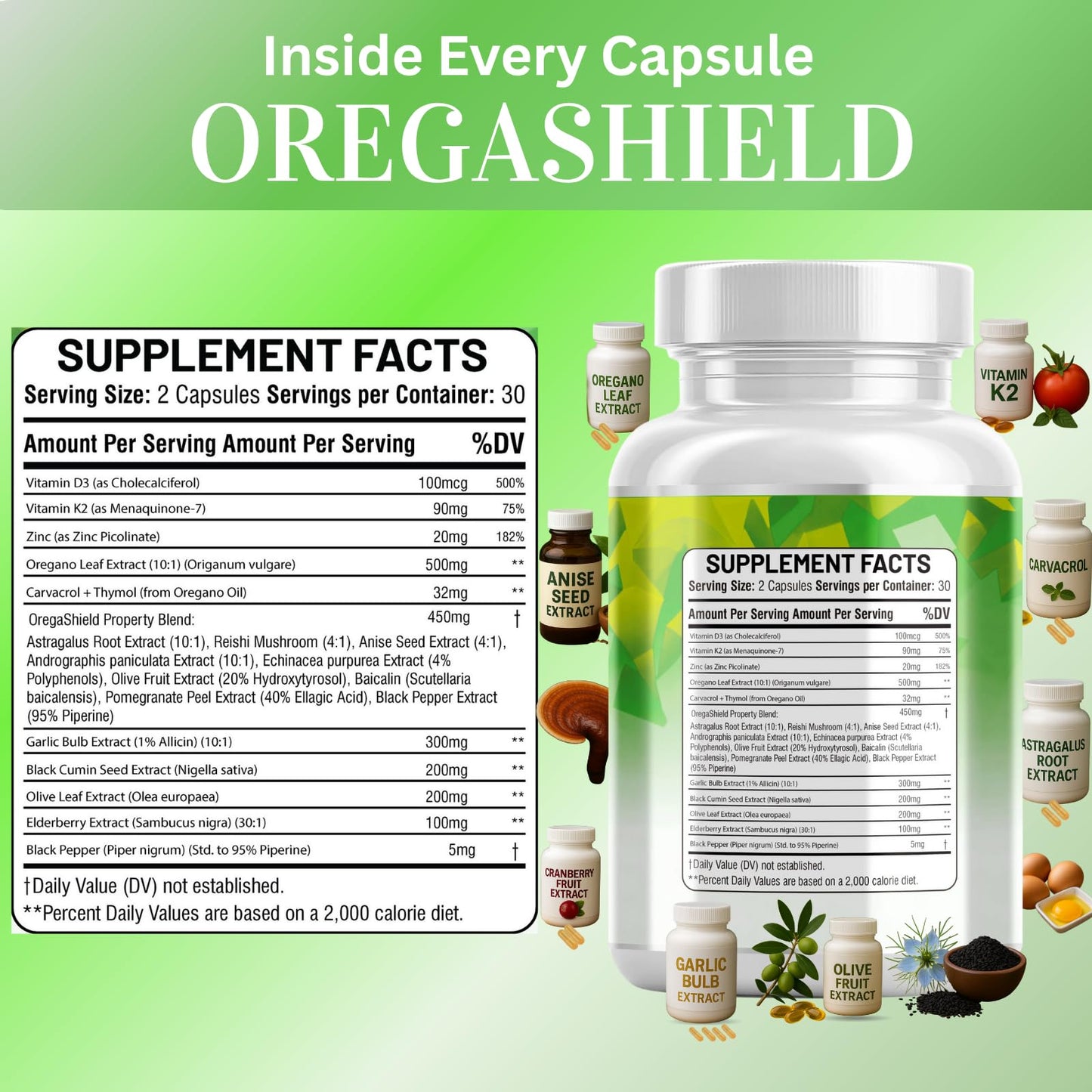 Kun Shafi Oregano Oil Complex Capsule 60 Count