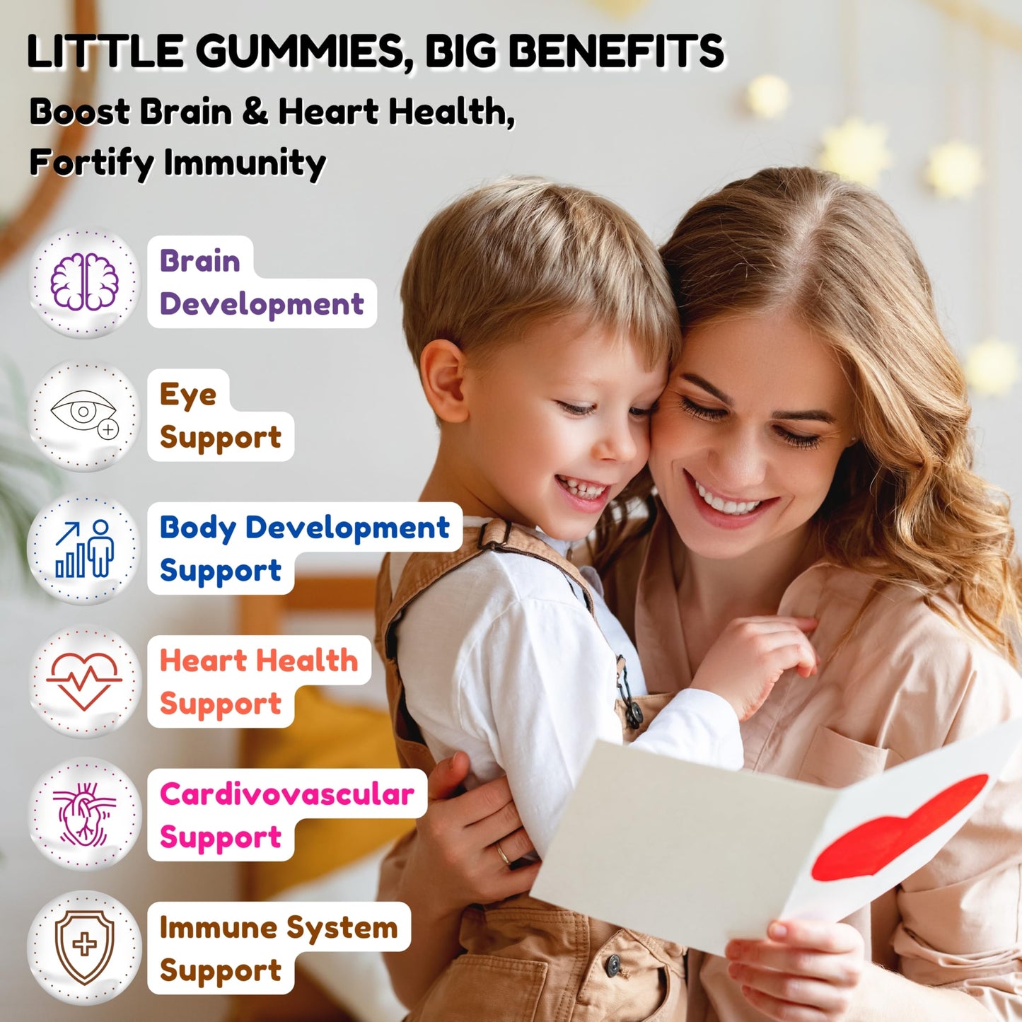SHIFAA NUTRITION Omega-3 for Kids with DHA Gummies, 60 Count
