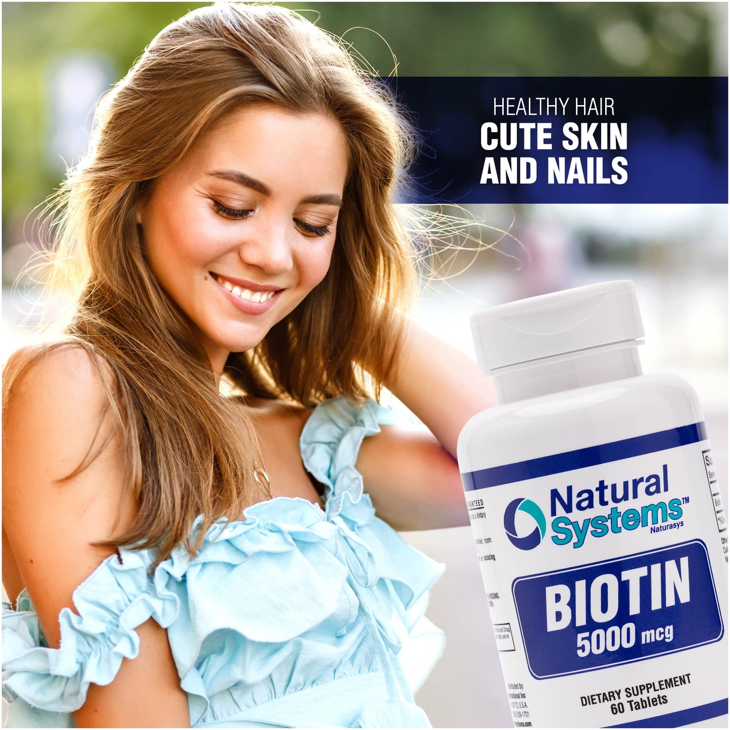 Natural Systems Naturasys Biotin 5000 mcg Tablets, 60 Count