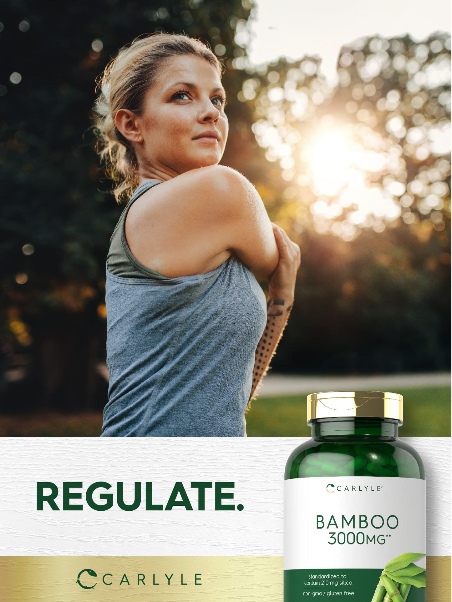Carlyle Bamboo Extract Capsules 300 Count