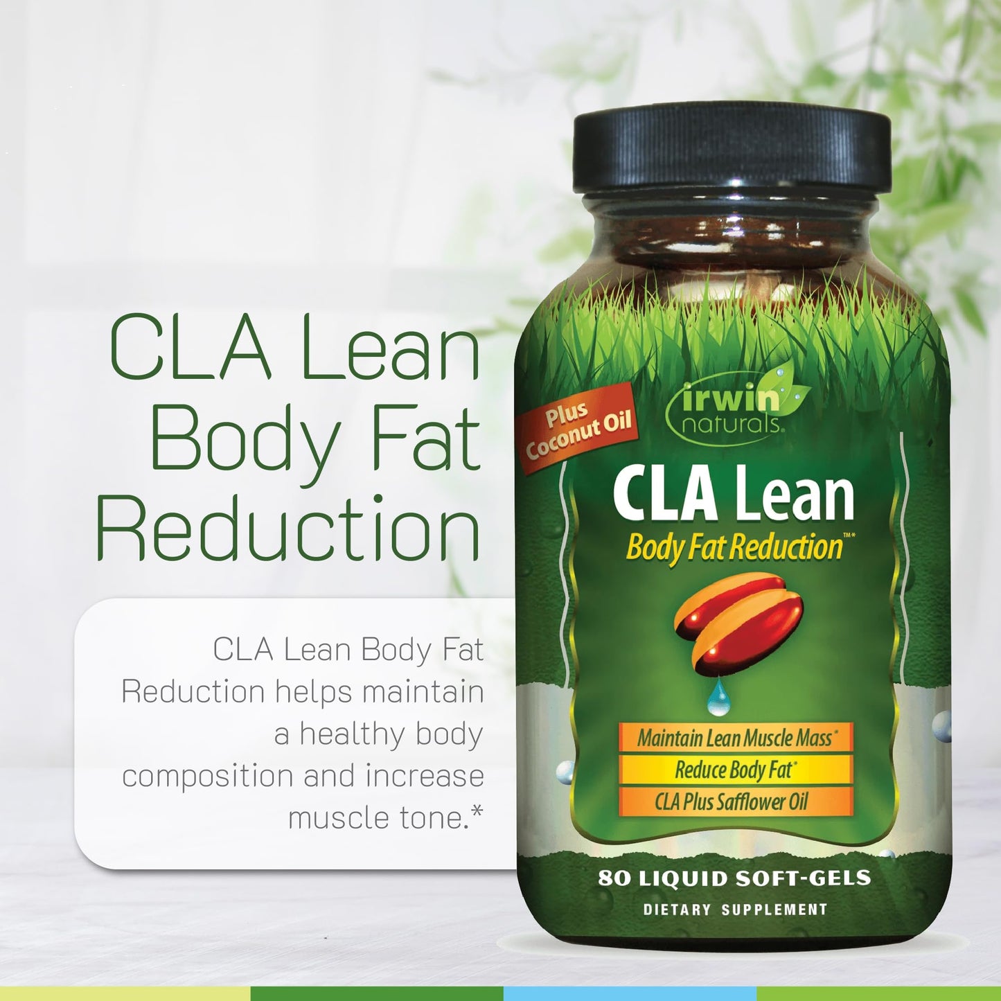 Irwin Naturals CLA Lean Body Fat Reduction Softgels, 80 Count