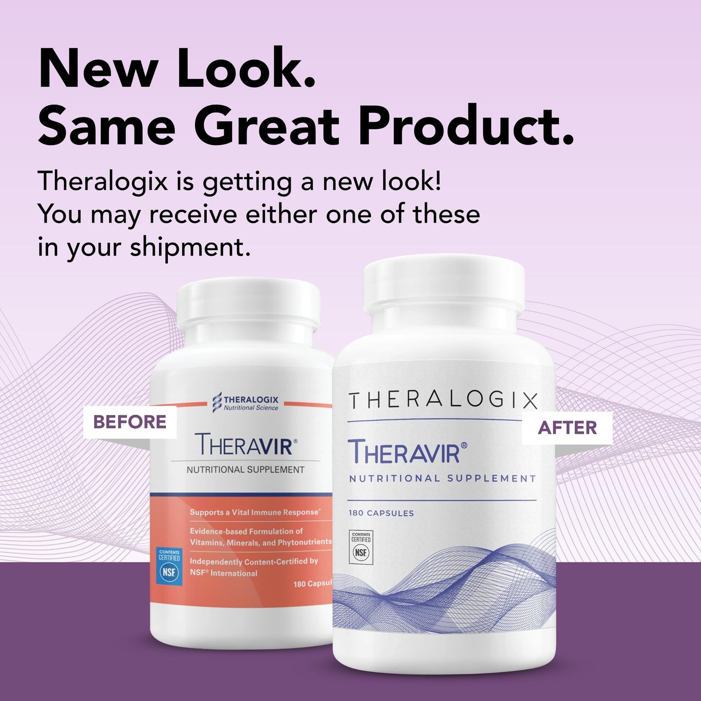 Theralogix Theravir Immune Support Supplement Capsule, 180 Capsules