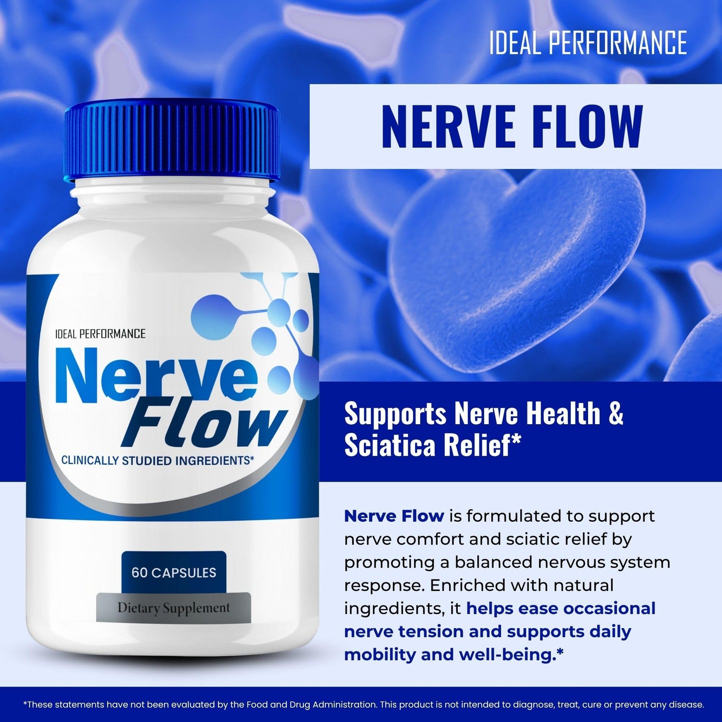 IDEAL PERFORMANCE Nerve Flow for Neuropathy 60 Capsules
