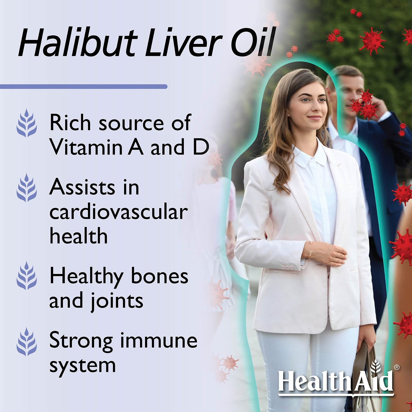 HealthAid Halibut Liver Oil Capsules 90