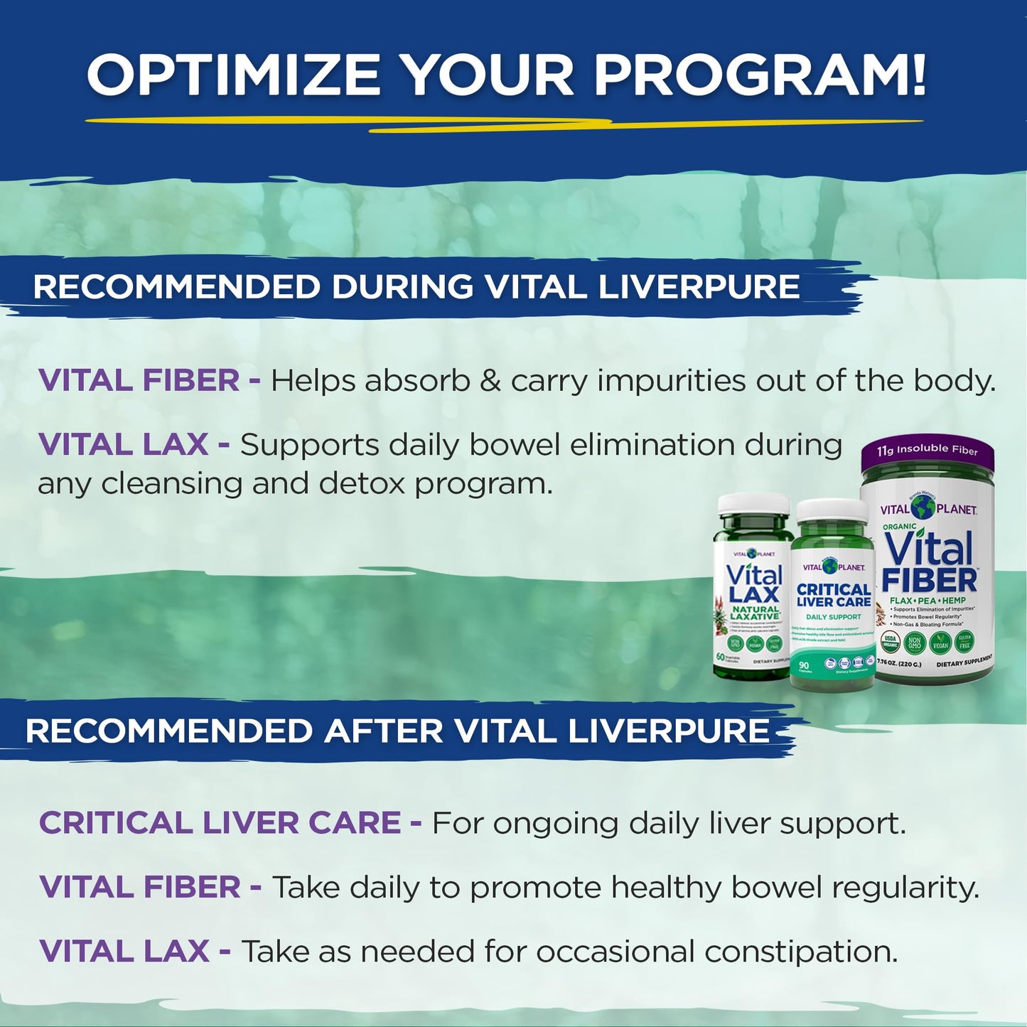 Vital Planet Vital Liver Pure Liver Cleanse Detox & Repair 56 Capsules