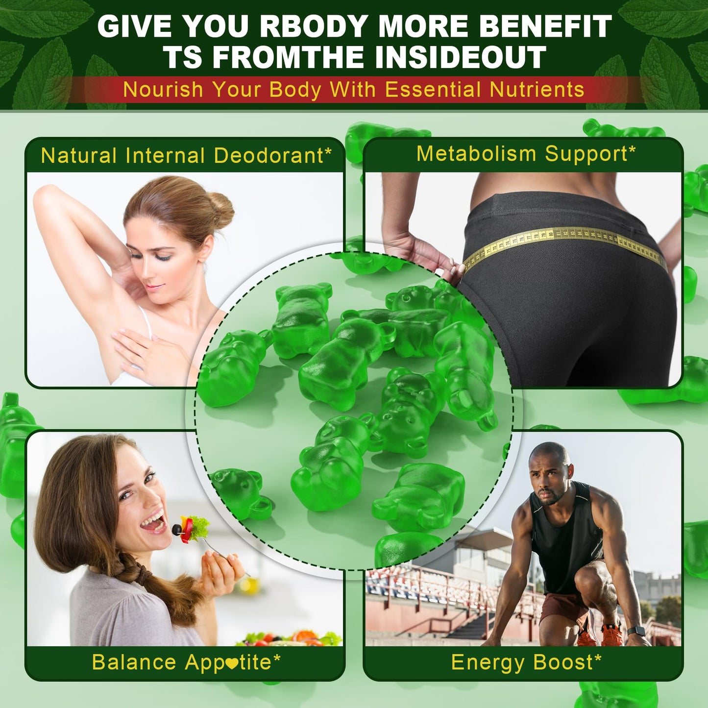EnvyCure Chlorophyll Gummies 120 Gummies