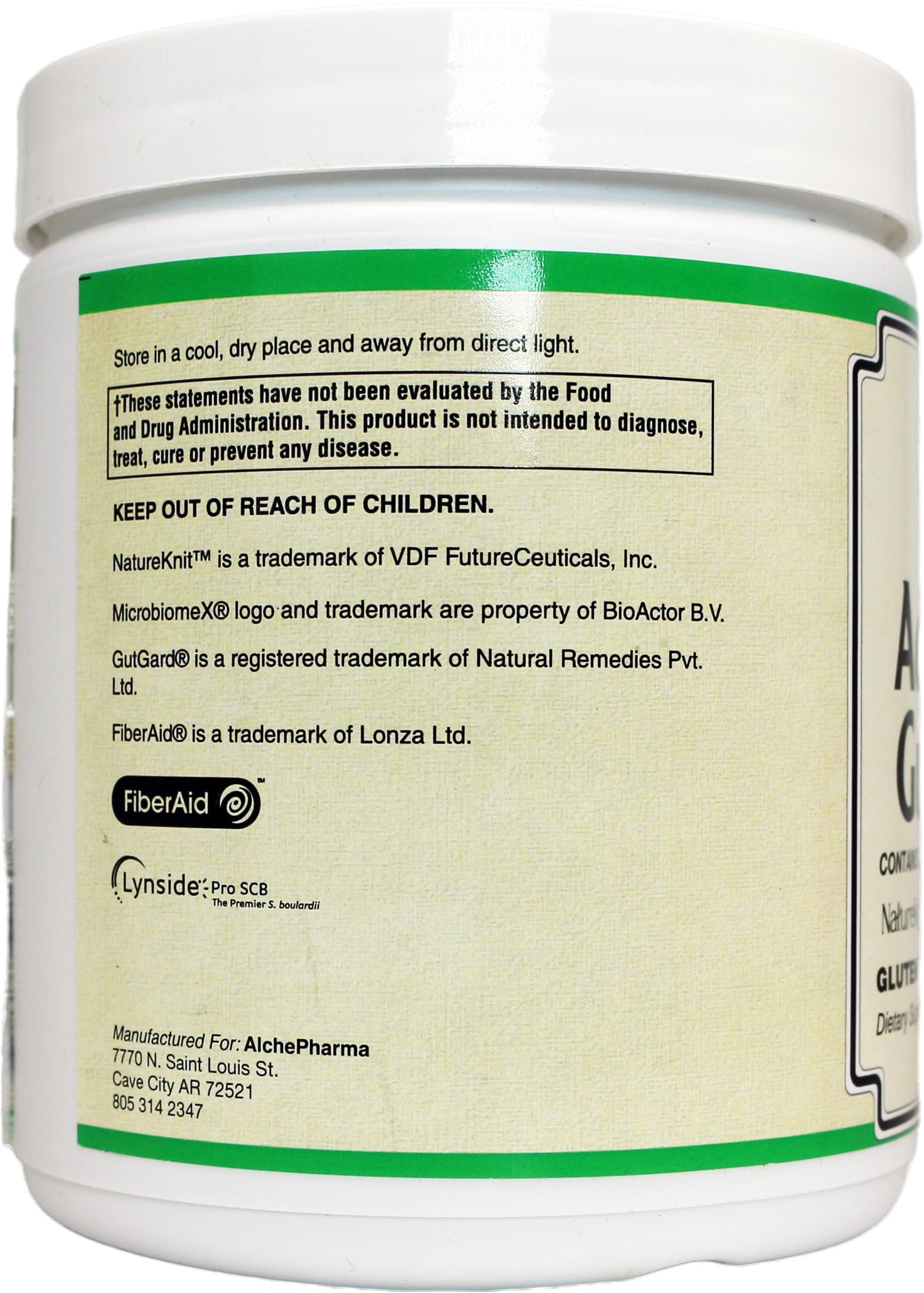 AlchePharma Advanced Gut Care Dietary Supplement Powder 3.86 Ounces