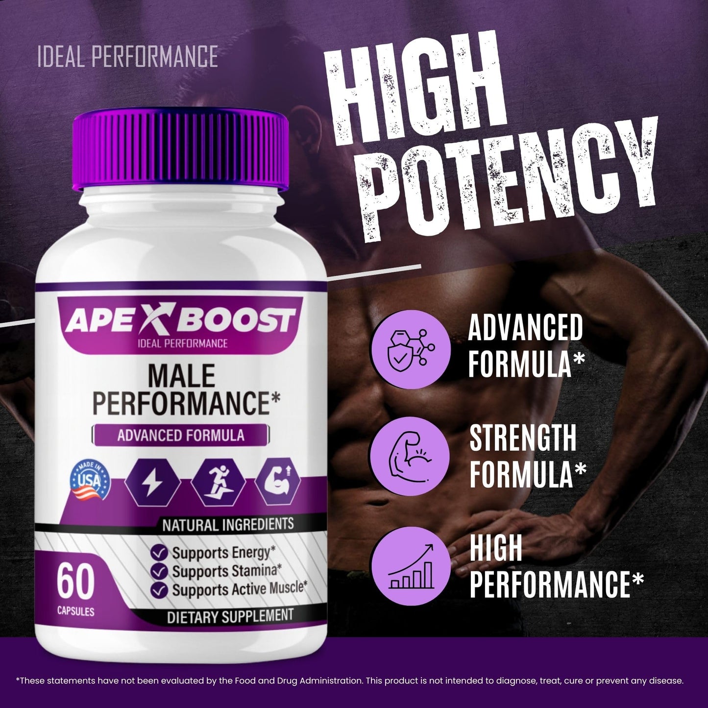 IDEAL PERFORMANCE ApexBoost Capsules, 180 Capsules