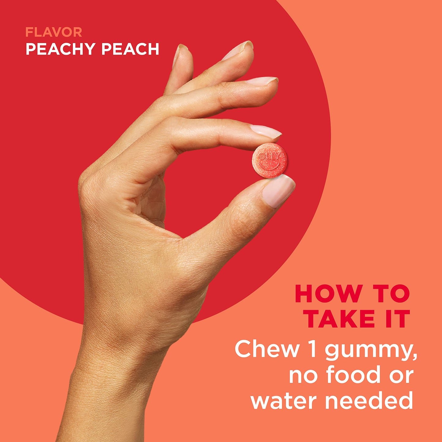 OLLY Probiotic + Prebiotic Gummy Chewable, Digestive Support and Gut Health, 500 Million CFUs, Fiber, 60 Count