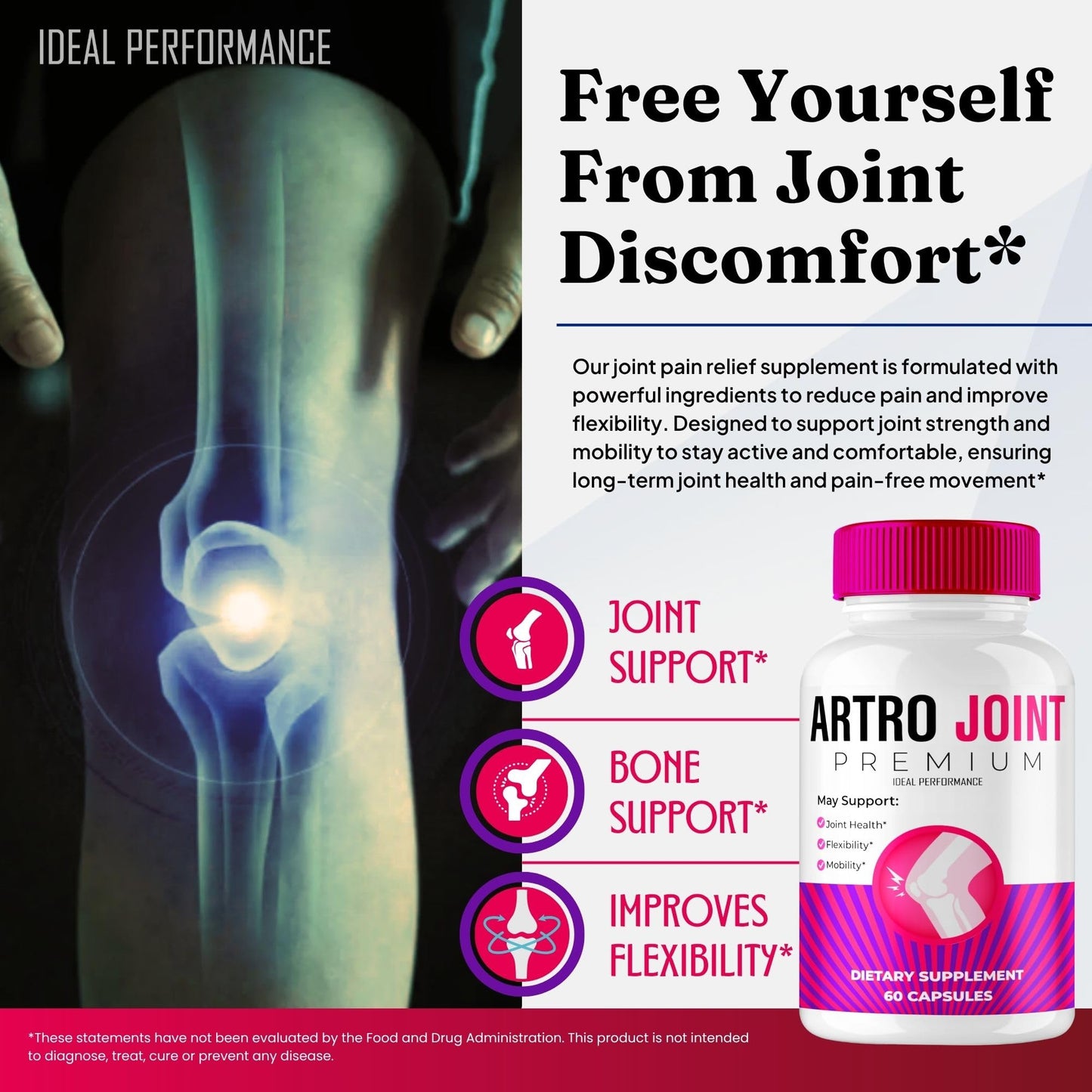 IDEAL PERFORMANCE Artro Joint Support Capsules 60 Capsules