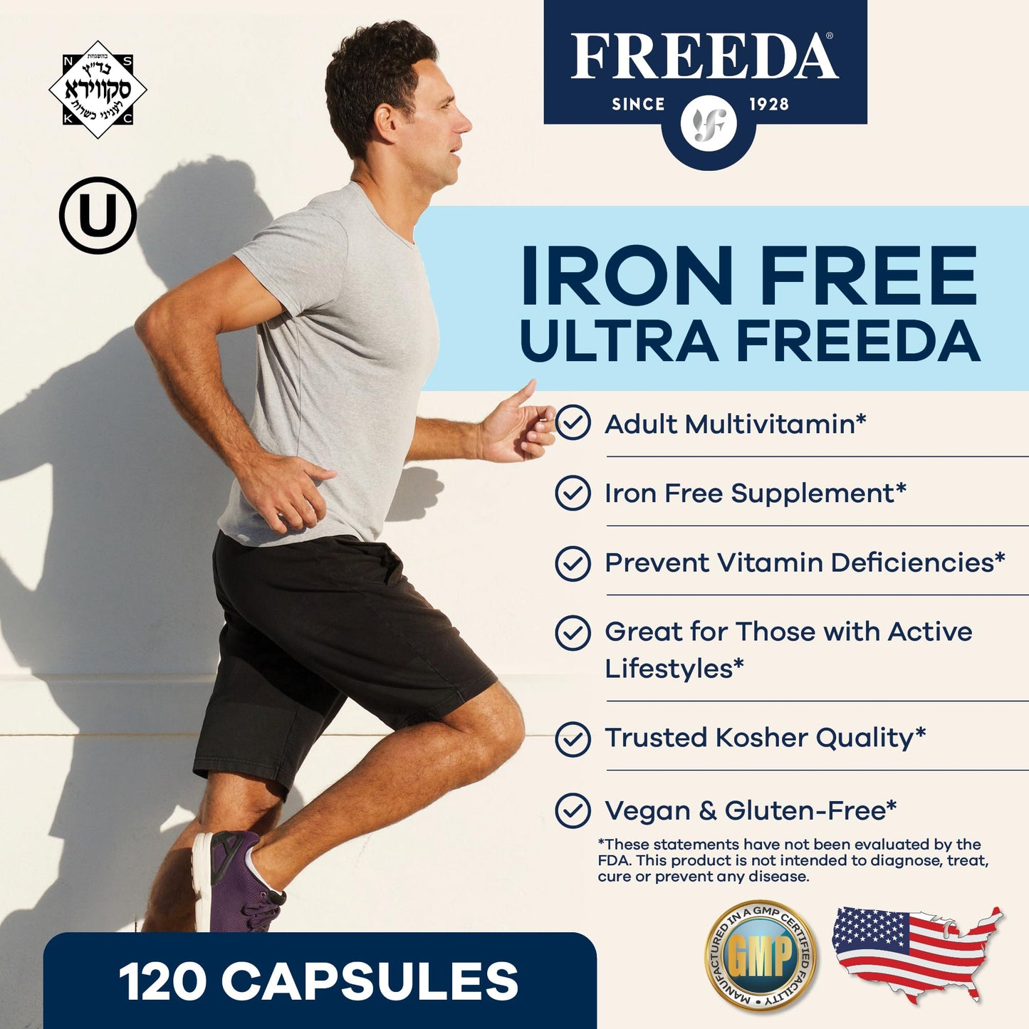 Freeda Maximum Strength Multivitamin Capsules 120 Count