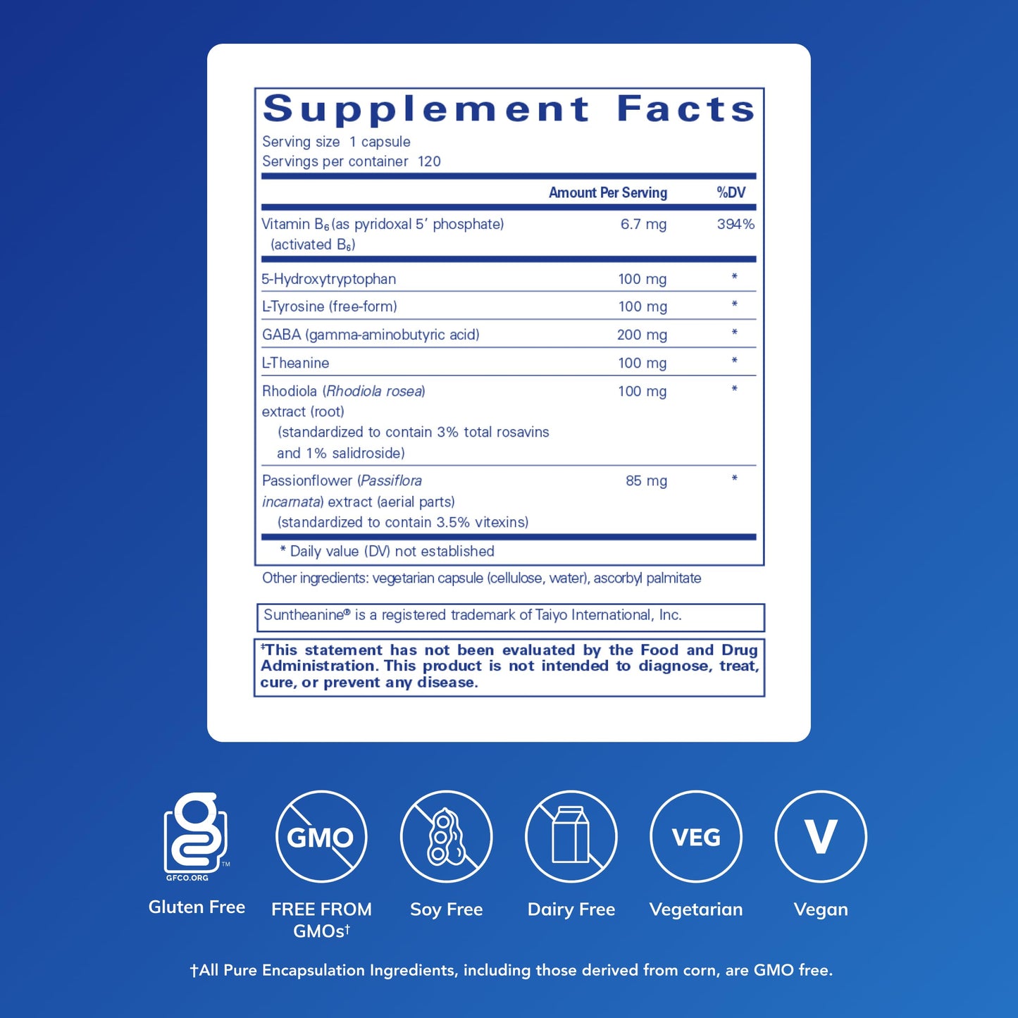 Pure Encapsulations Emotional Wellness Support for Occasional Stress Capsules, 120 Count