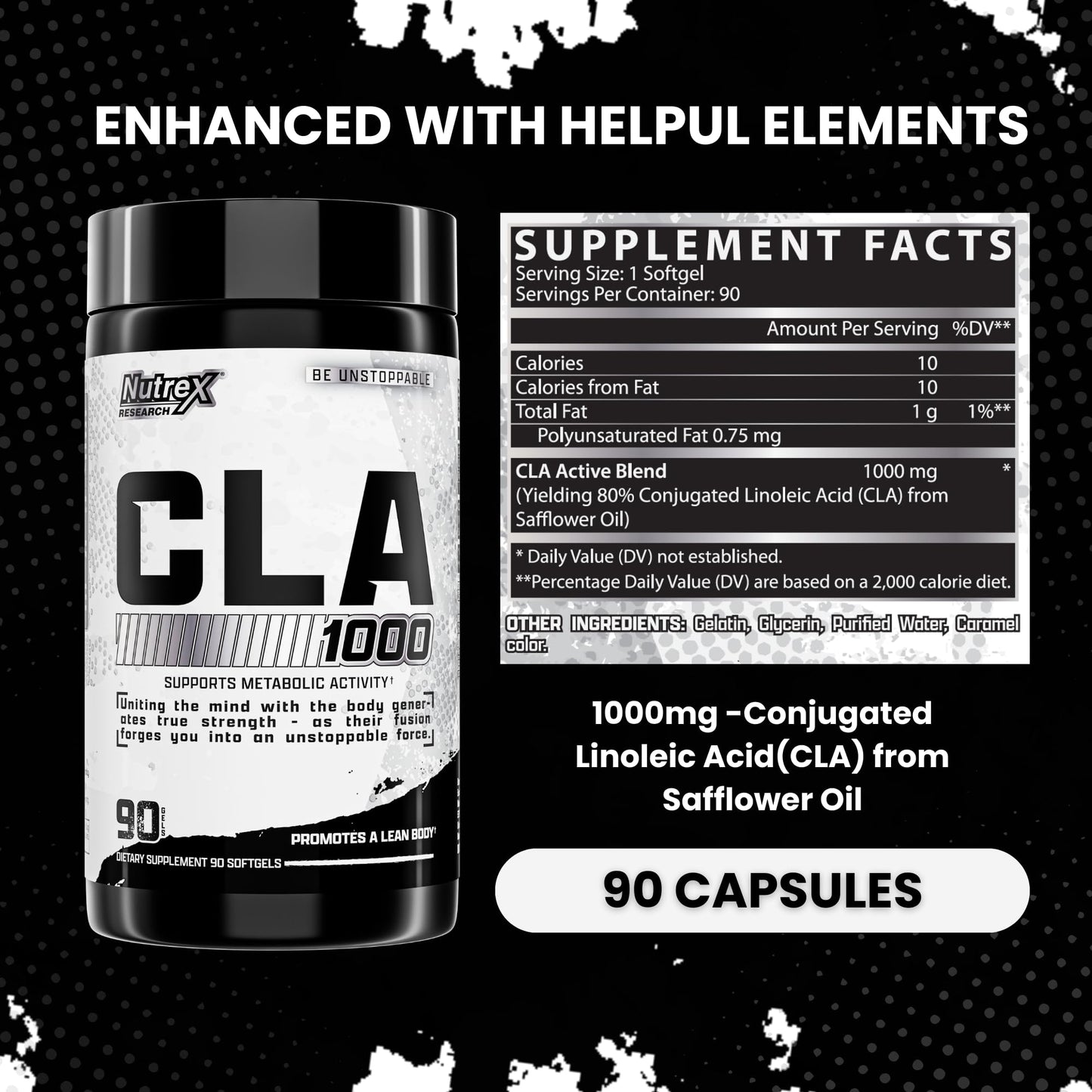 Nutrex Research CLA 1000 mg Softgels 90 Count