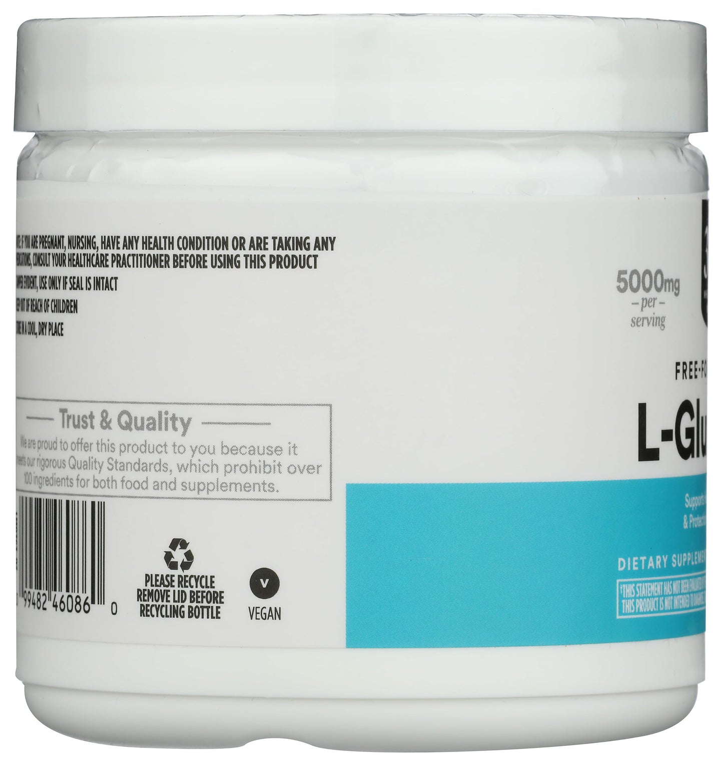 Whole Foods Market L-Glutamine Free-Form Powder, 8 oz