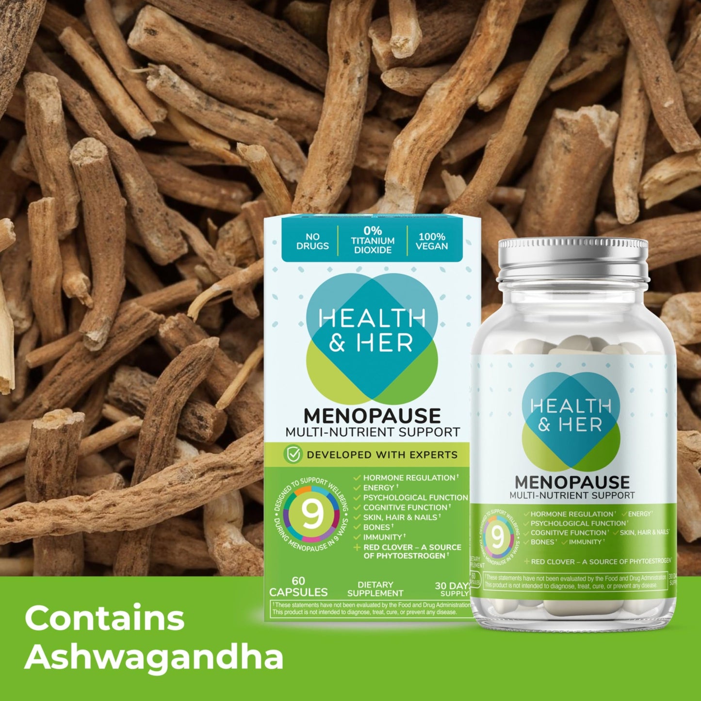 Health and Her Menopause Multivitamin Capsule, 60 Capsules