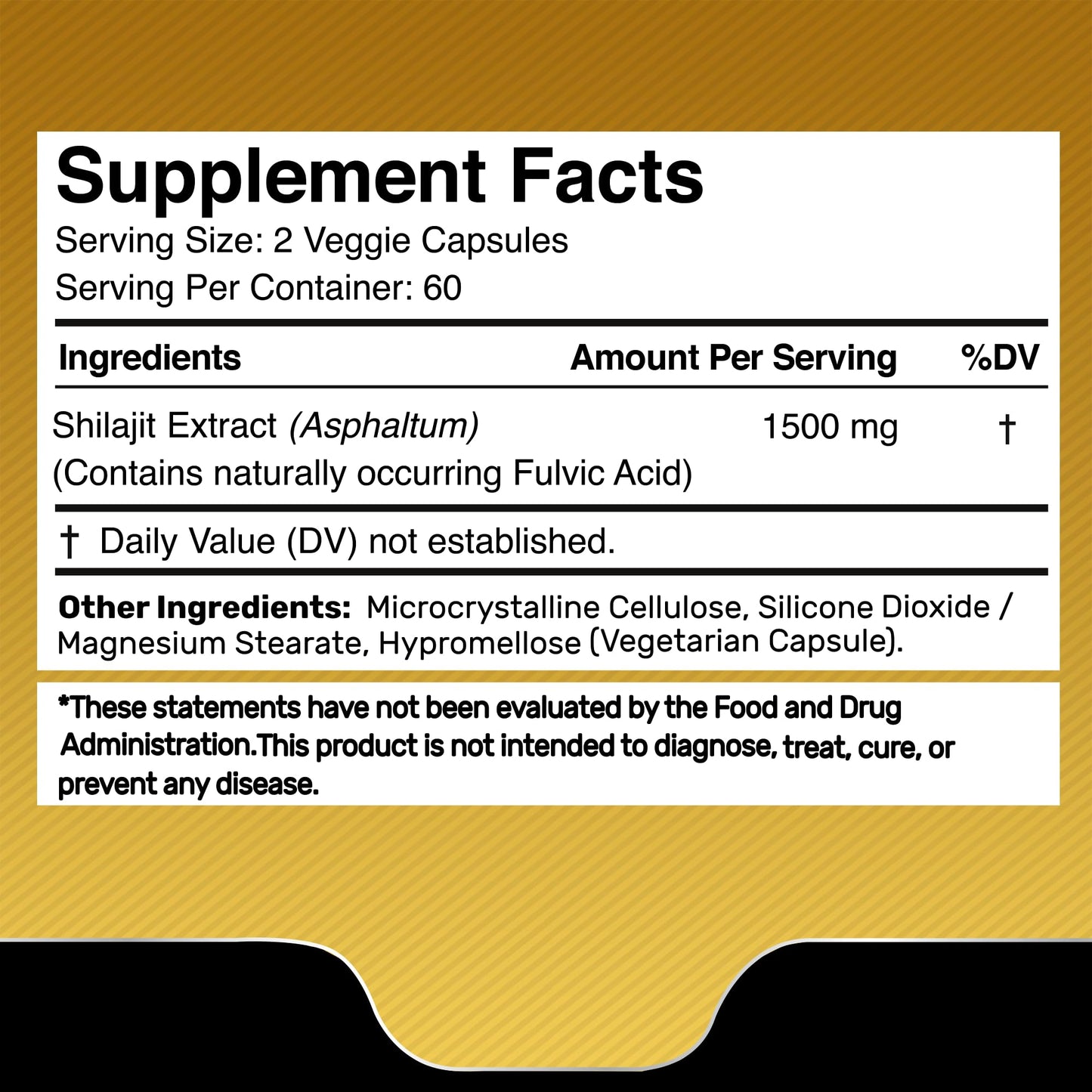 WELLNESS LABSRX Himalayan Shilajit Extract 1500mg per Serving Capsule, 240 Capsules