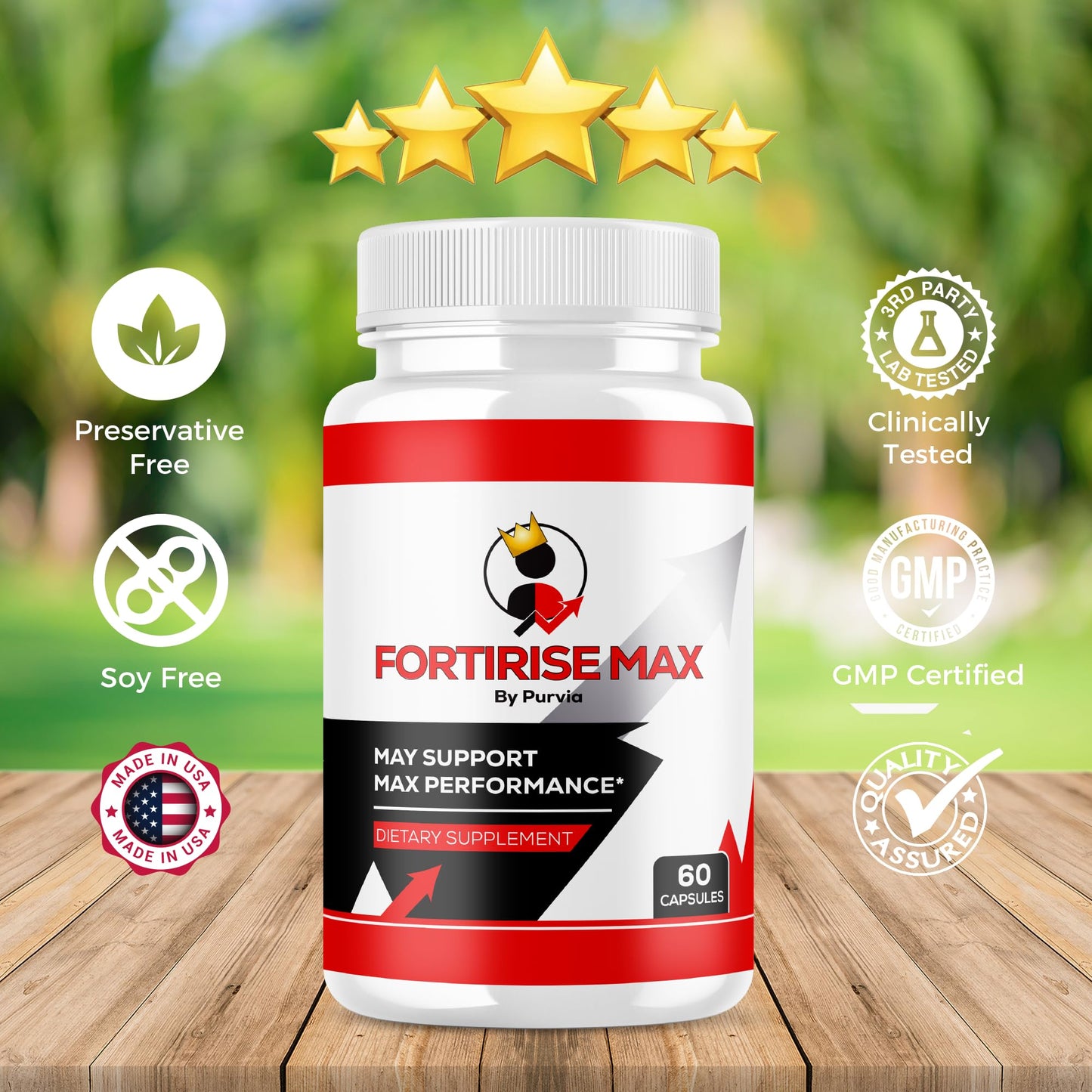 Purvia Fortirise Max Capsules, 60 Count