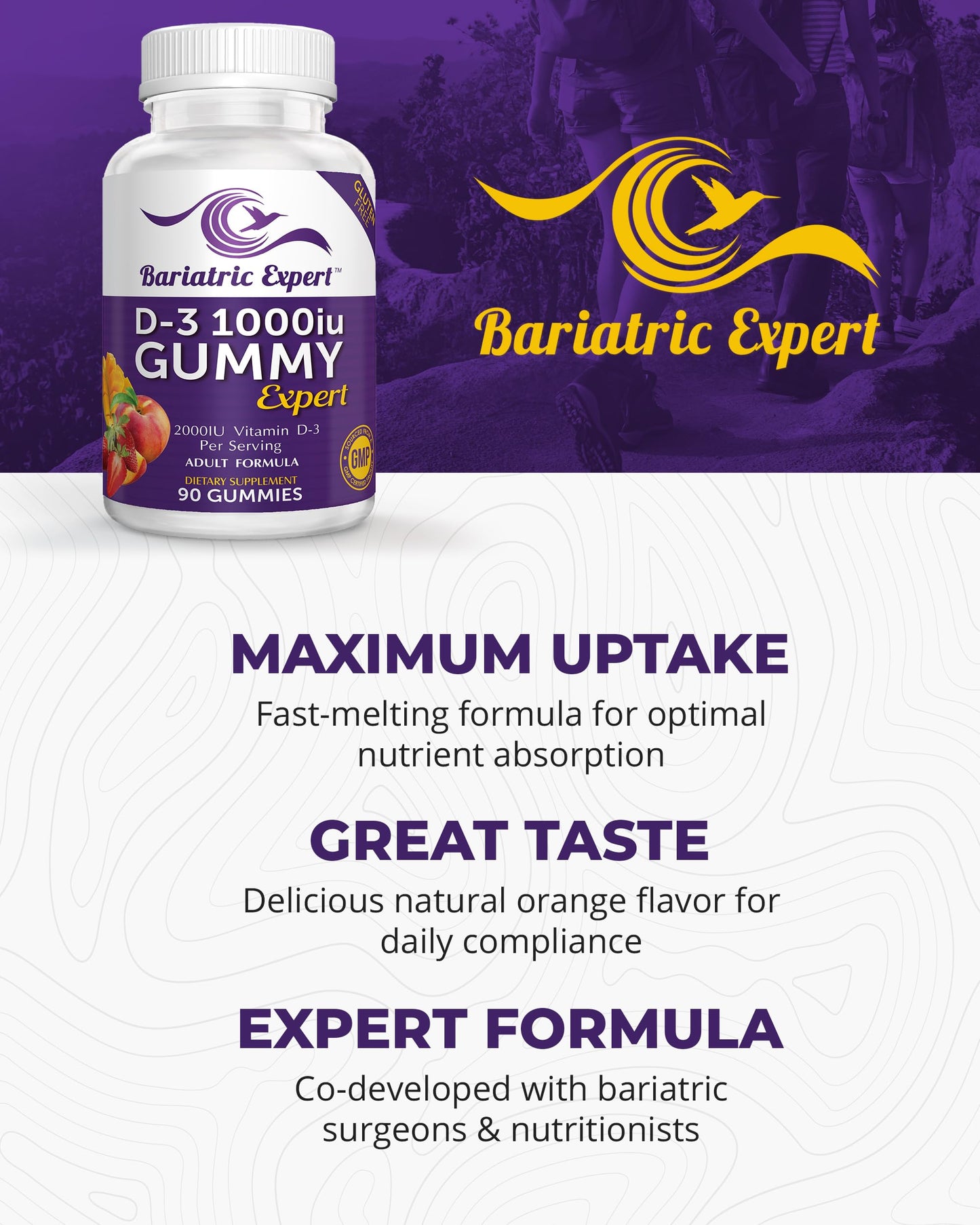 Bariatric Food Expert D3 Vitamin Gummy, 1 Count