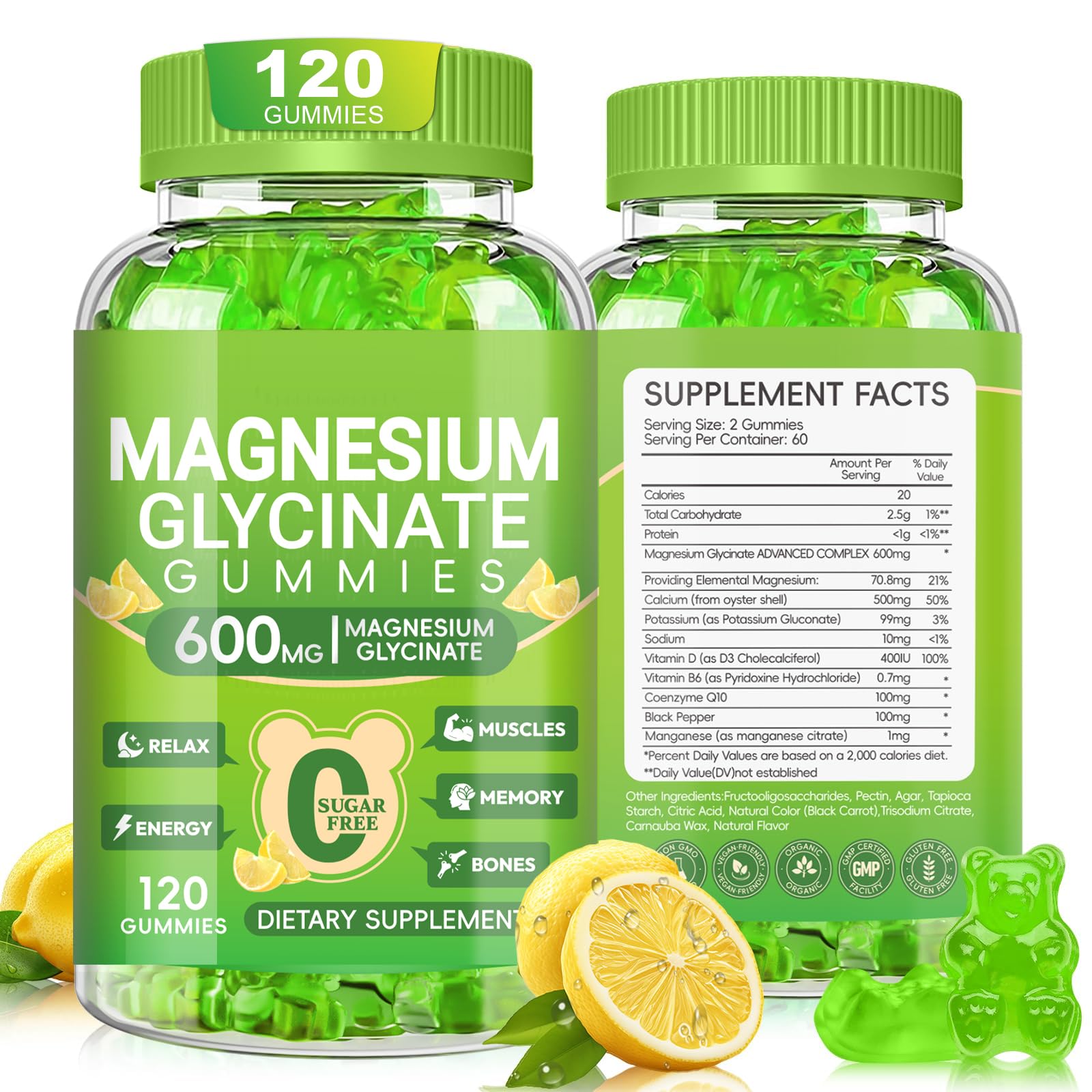 Cytona Magnesium Glycinate Gummies 120 Count