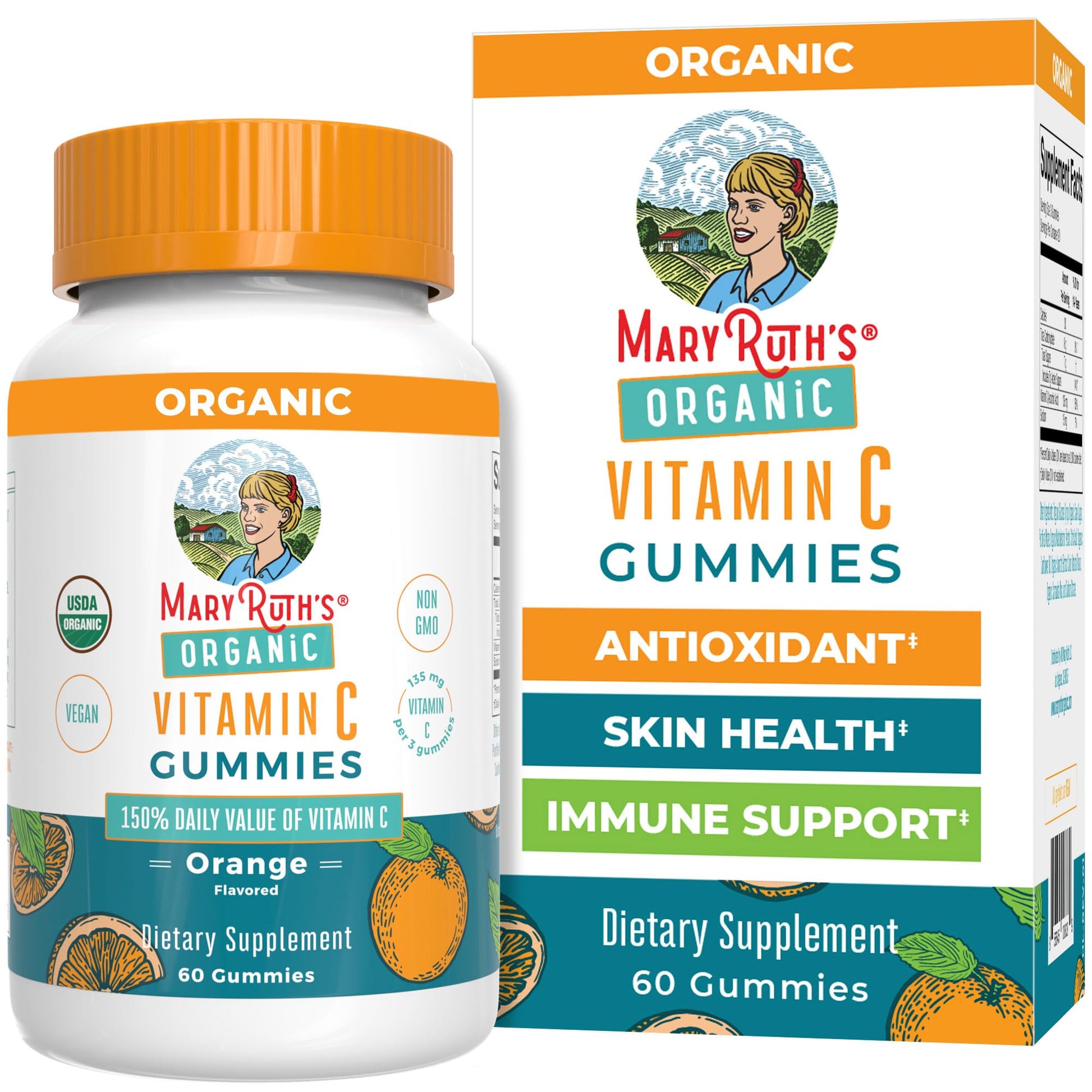 MARYRUTH'S Adult Vitamin C Gummies Gummy 60 Count