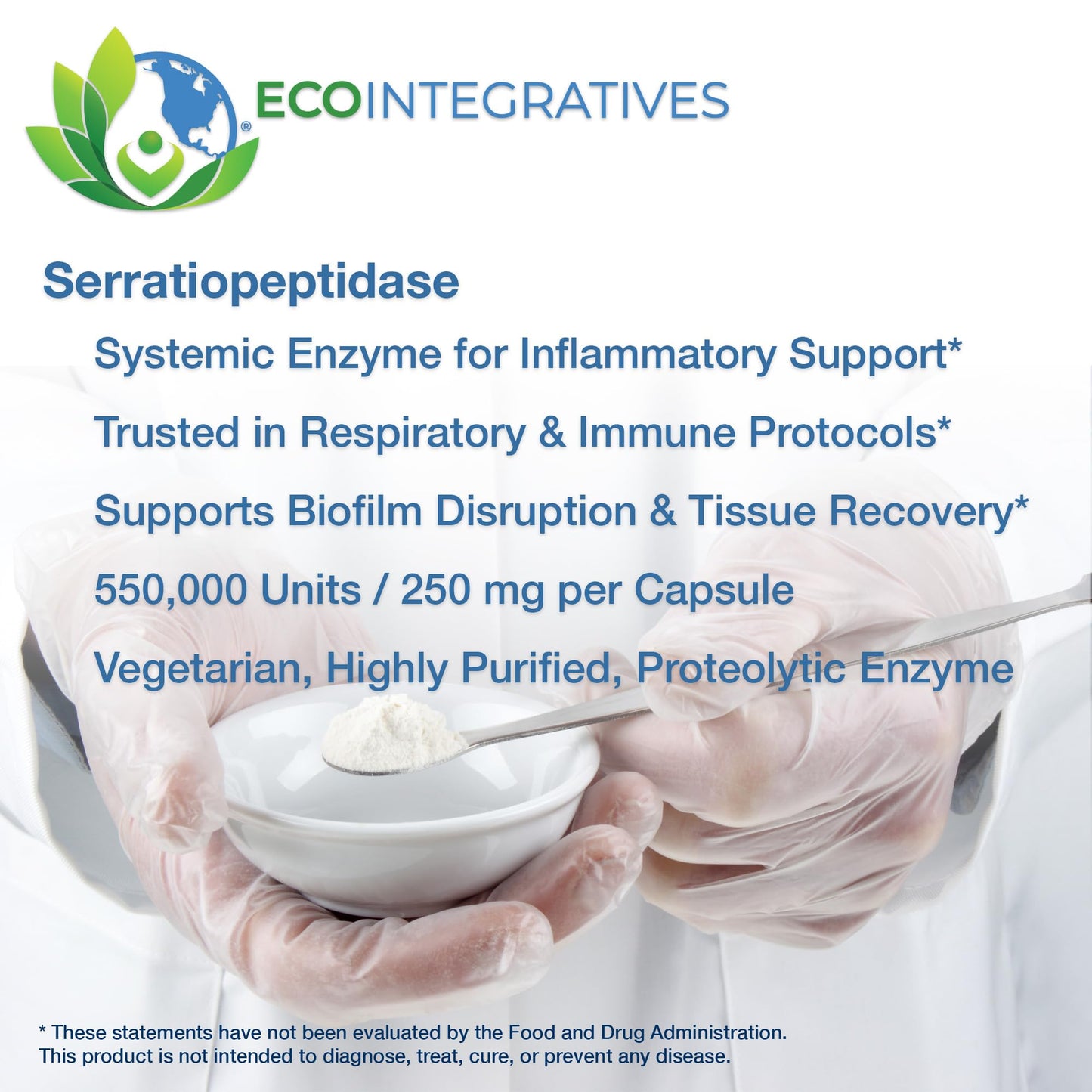 EcoIntegratives Meriva Curcumin Phytosome Complex Serratiopeptidase 500mg Capsules, 60 Count