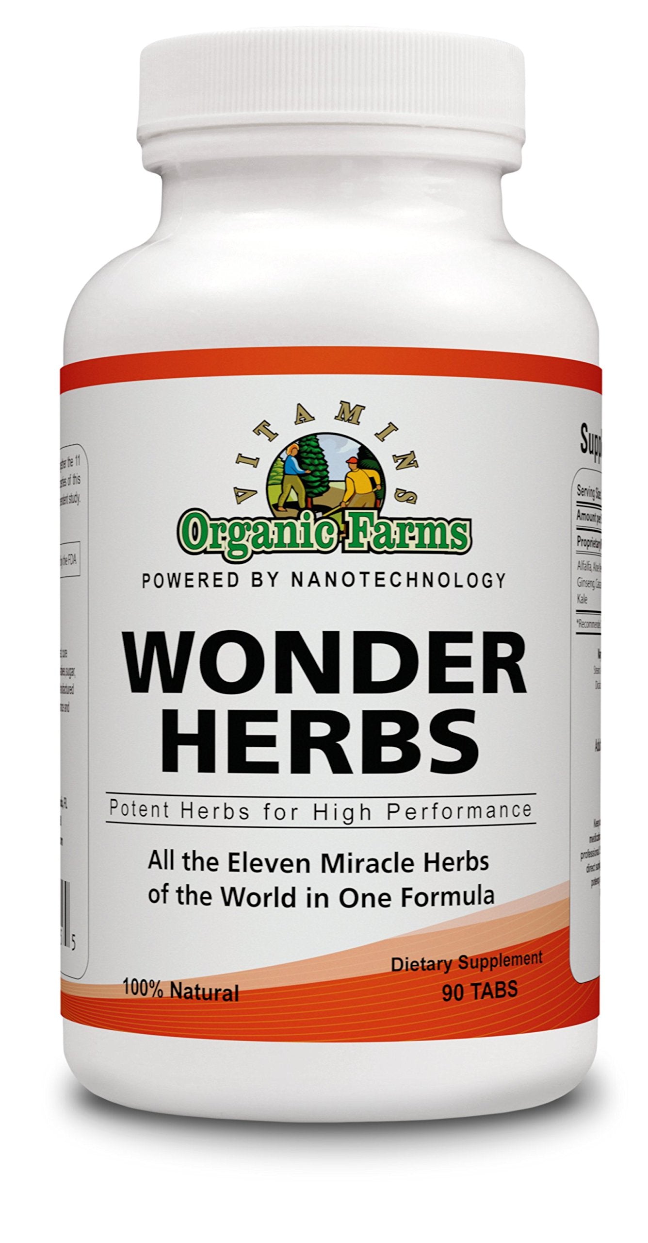 Organic Farms Vitamins Wonder Herbs Tablet 90 Count