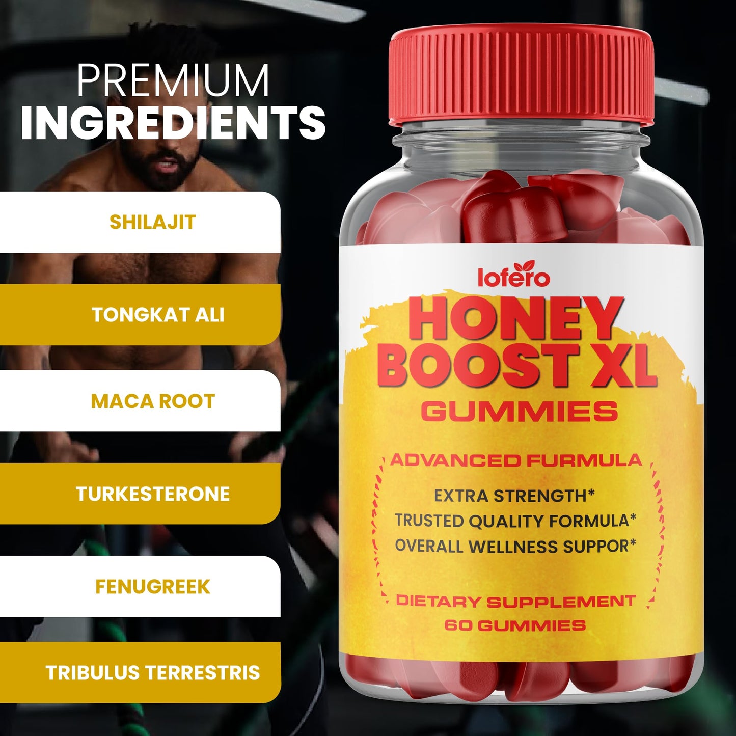 Lofero Honey Boost XL Gummies, 300 Count