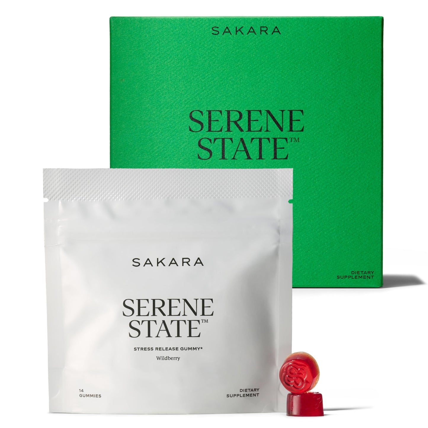 SAKARA Serene State Stress Relief Gummies 56 Gummies