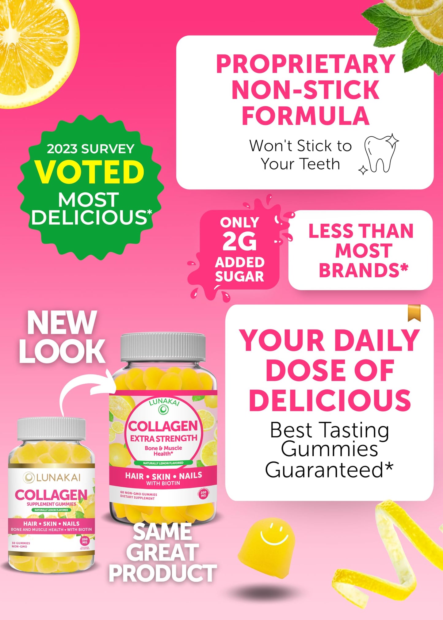 Lunakai Collagen, Vitamin D3 and Vitamin B12 Bundle Gummies 450-count