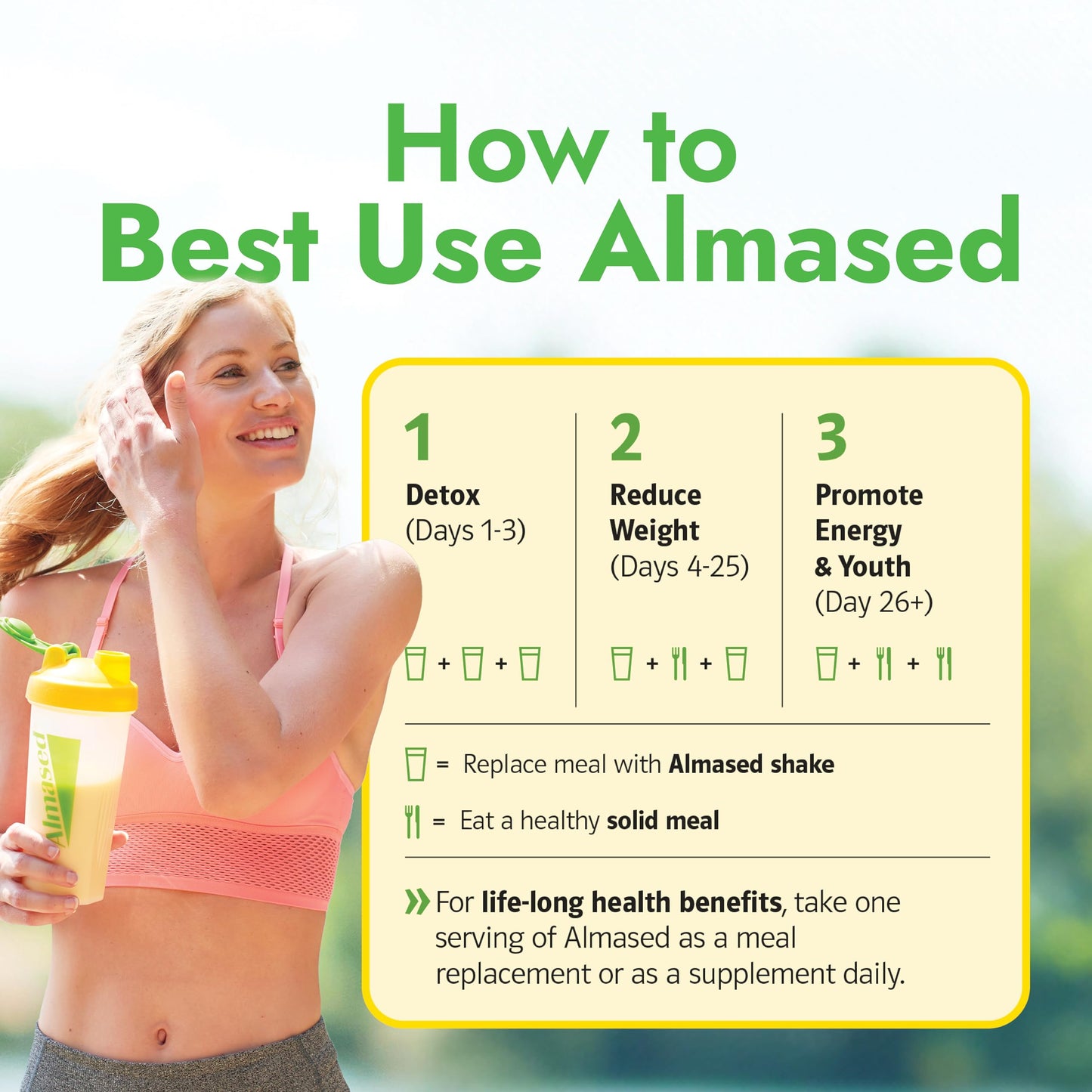 Almased Vanilla Meal Replacement Shake Powder 35.2 oz