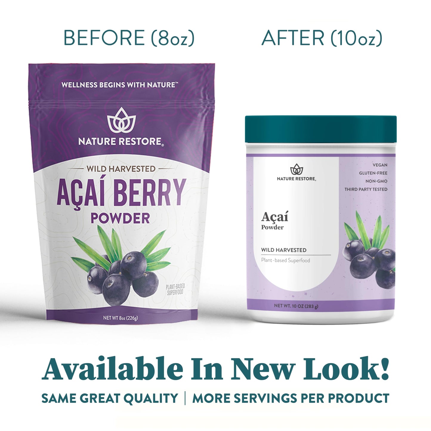 Nature Restore Wild Harvested Acai Berry Powder, 10 oz