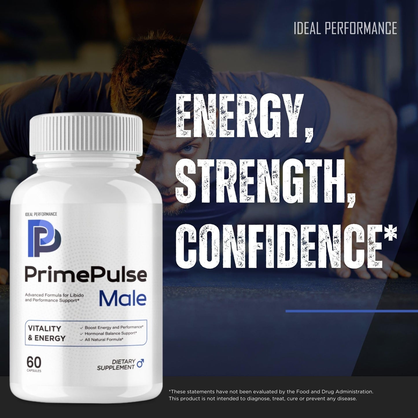 IDEAL PERFORMANCE Prime Pulse Men Capsules, 180 Capsules