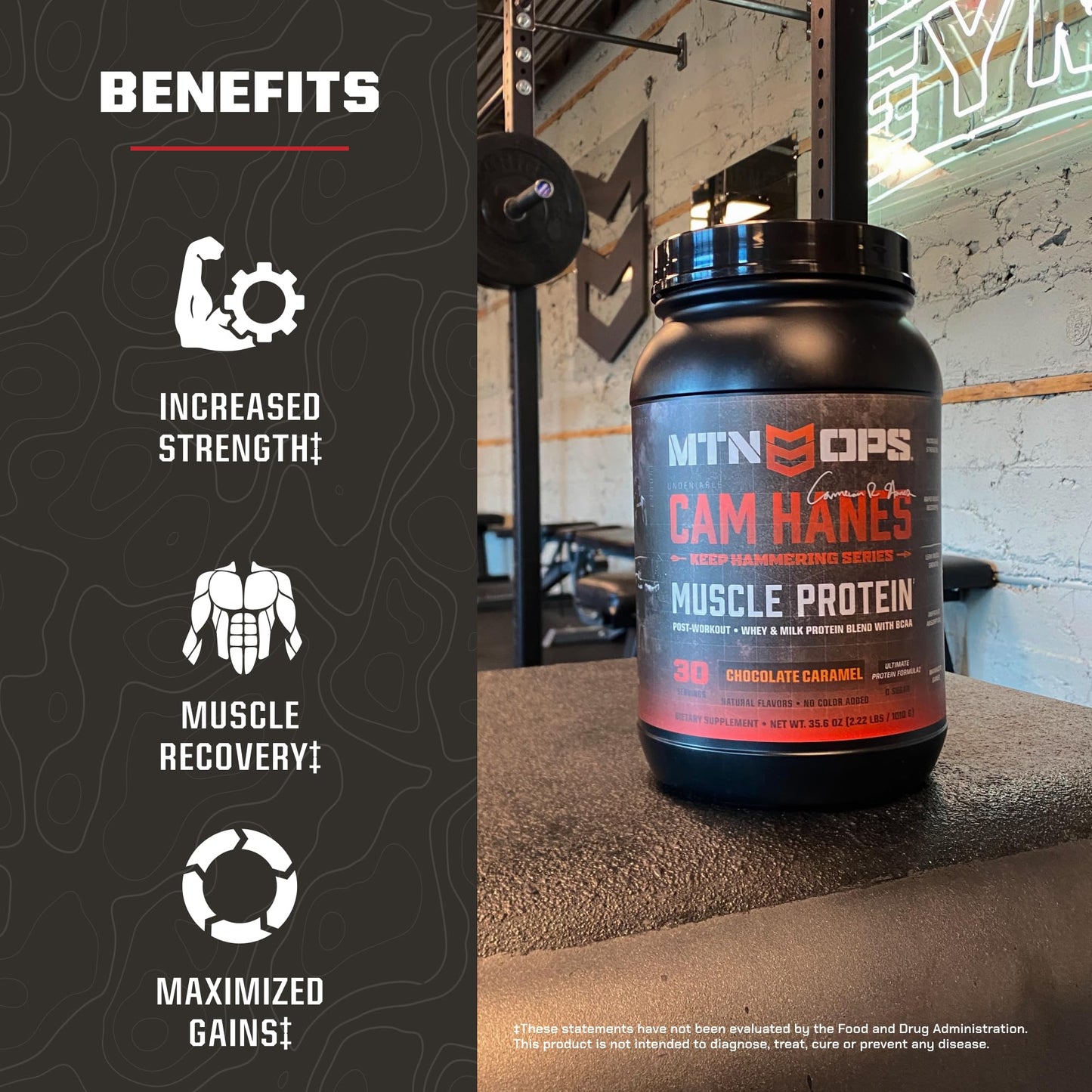 MTN OPS Magnum Whey Protein Powder Chocolate Caramel 2.24 Pound (Pack of 1)