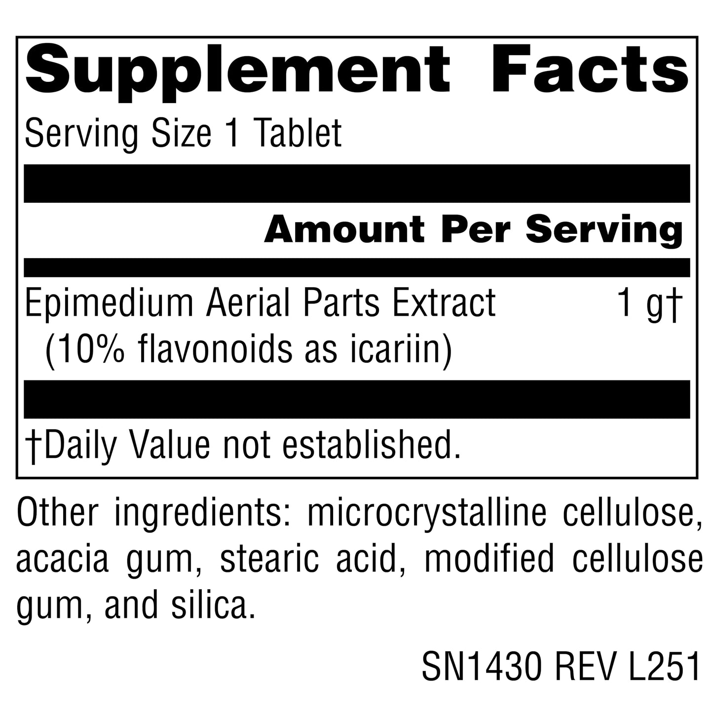 Source Naturals Horny Goat Weed (Epimedium) - Supports Sexual Vitality* 1,000 mg, 60 Tablets