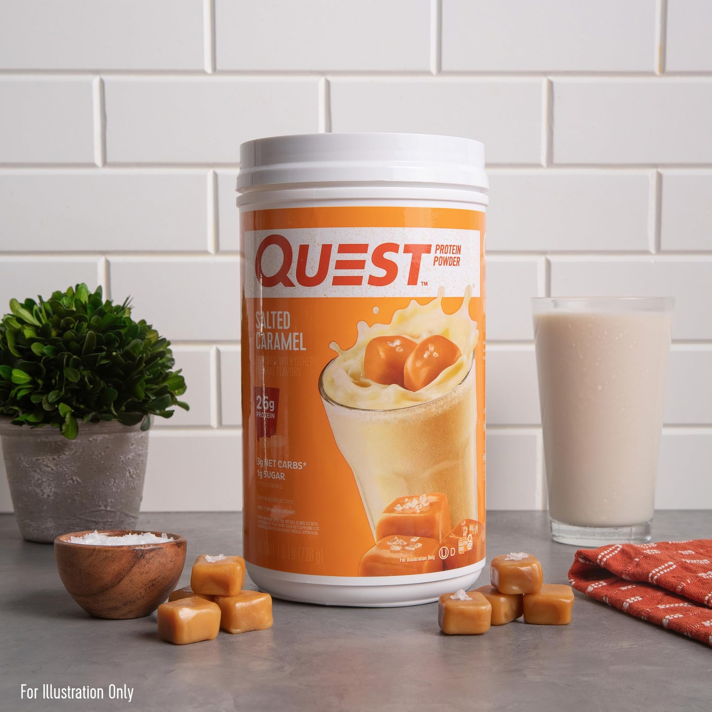 Quest Salted Caramel Protein Powder, 1.6 Pound, 24 Servings