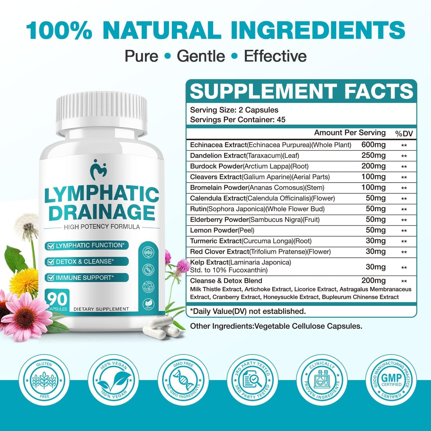 MOSRAY Lymphatic Drainage Capsule 90 Count
