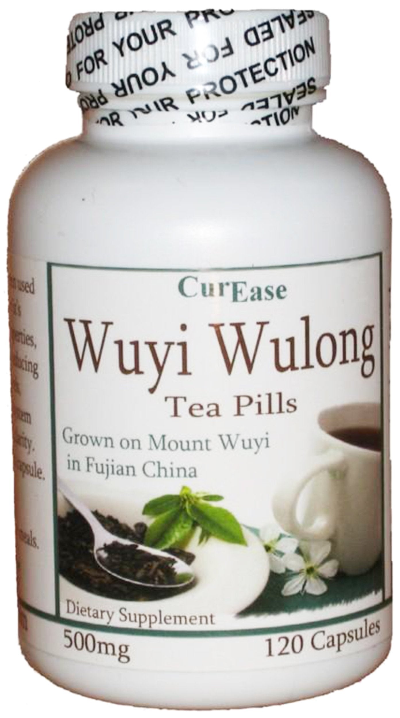 CurEase Wuyi Wulong Tea Veggie Capsules, 120 Capsules