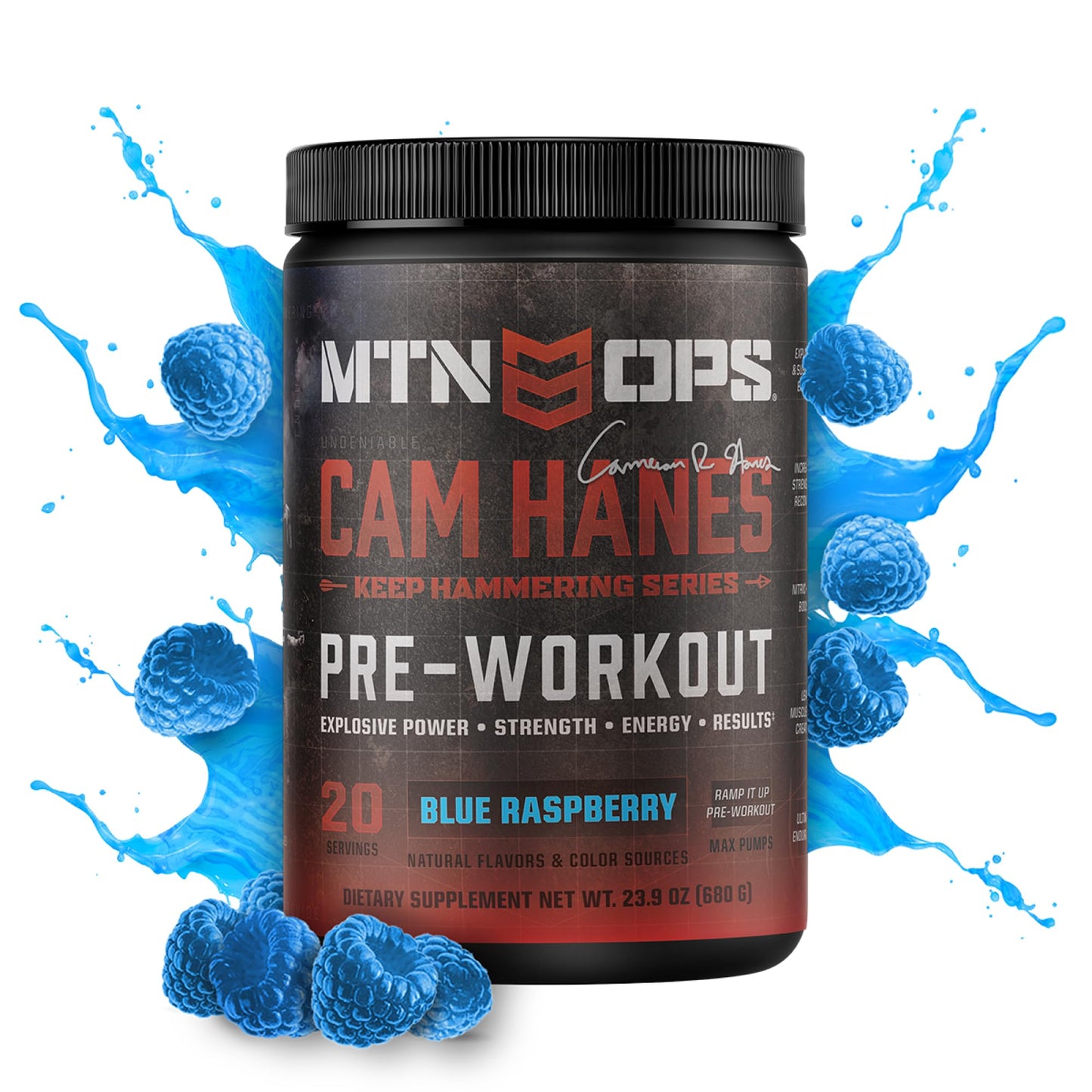 MTN OPS Cam Hanes Whey Protein Powder & Pre-Workout Bundle