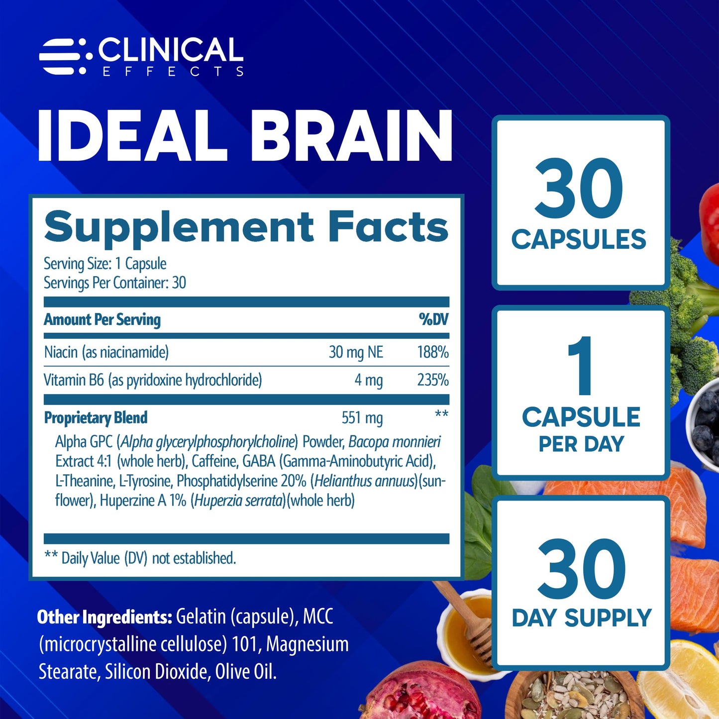 Clinical Effects Ideal Brain Capsule 30 Count