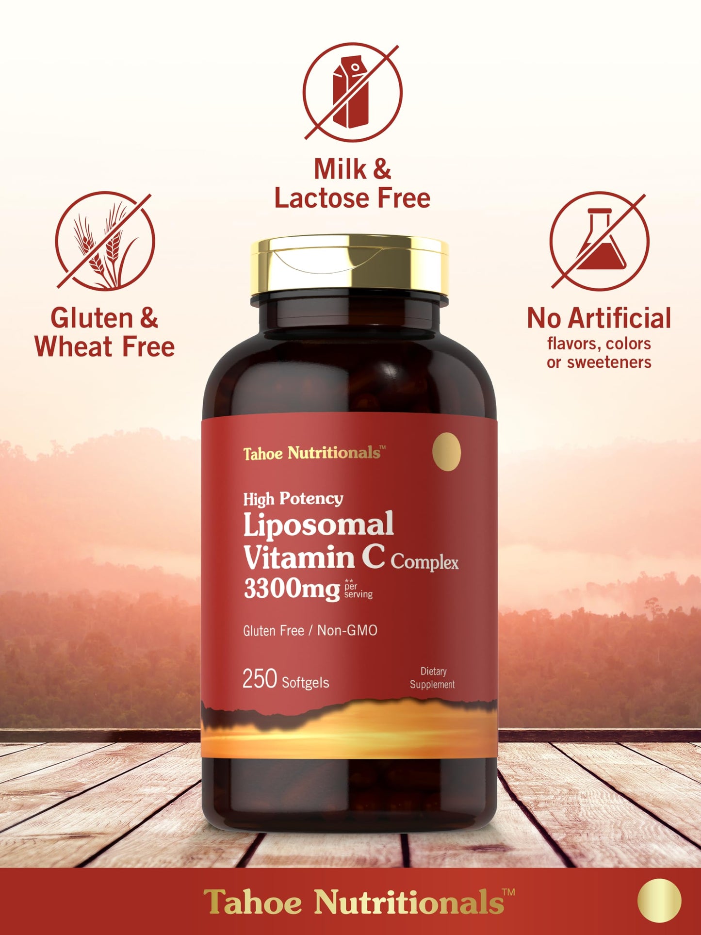 Tahoe Nutritionals Liposomal Vitamin C Complex Softgels 250 Count
