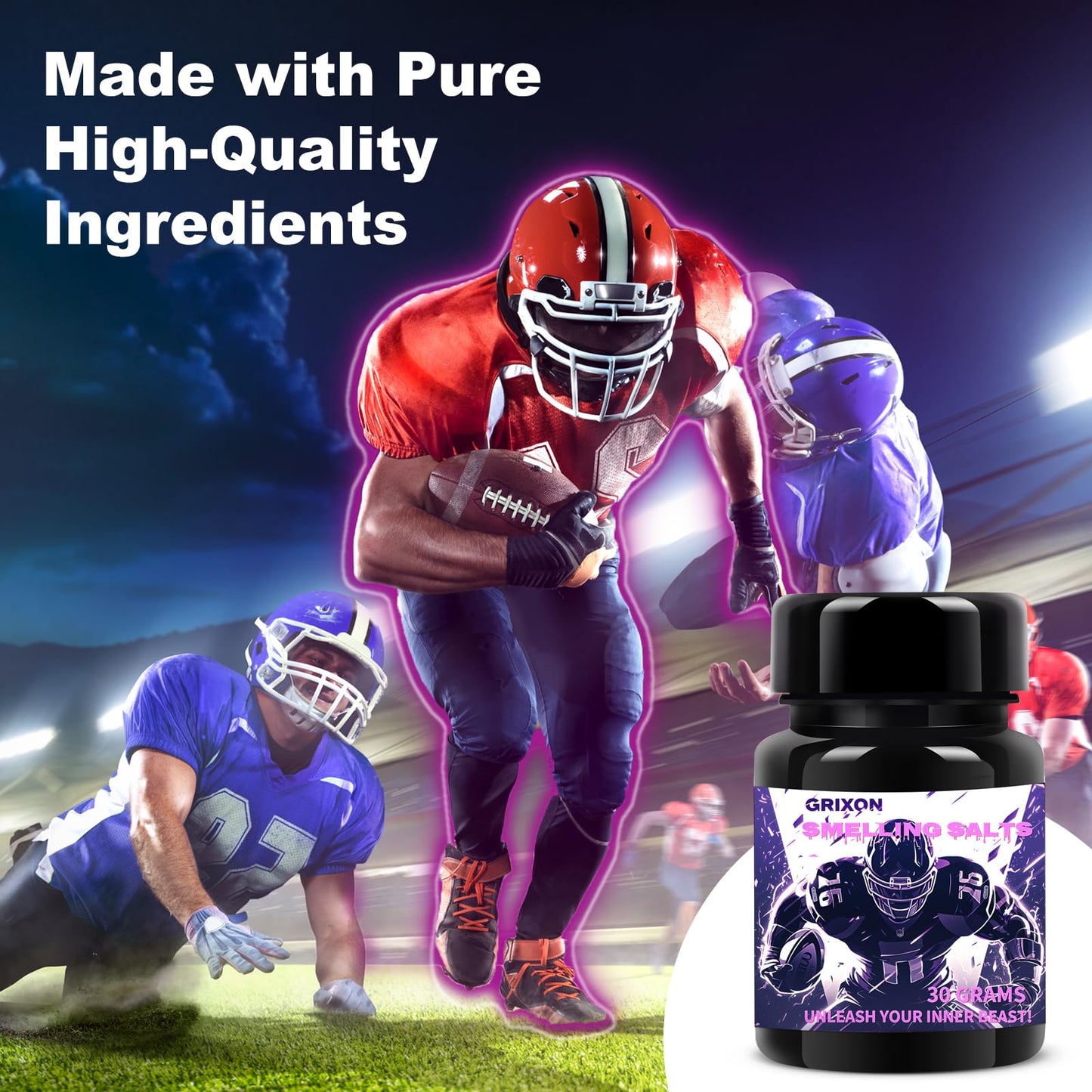 GRIXON Powerful Smelling Salts Powder for Athletes, 1 oz