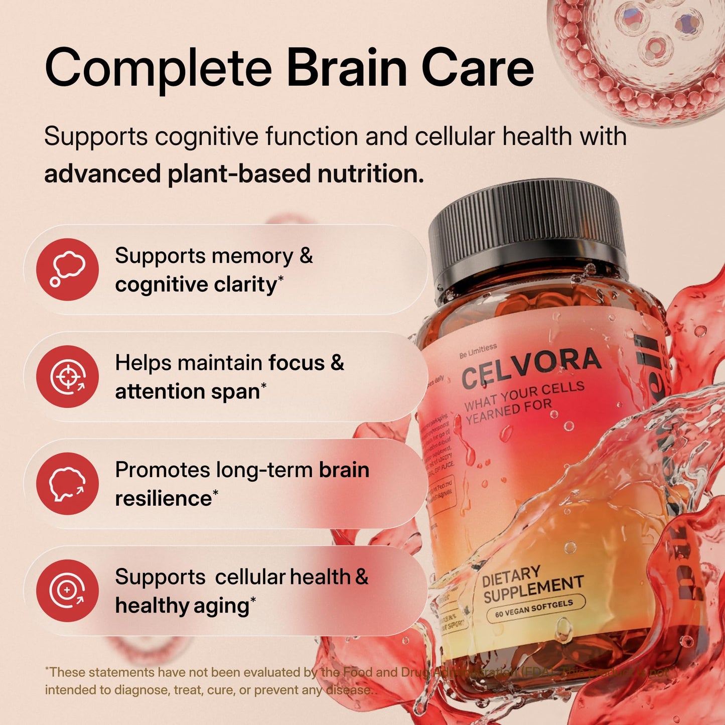 PUREWELL SCIENCES Celvora Softgels, 60 Count