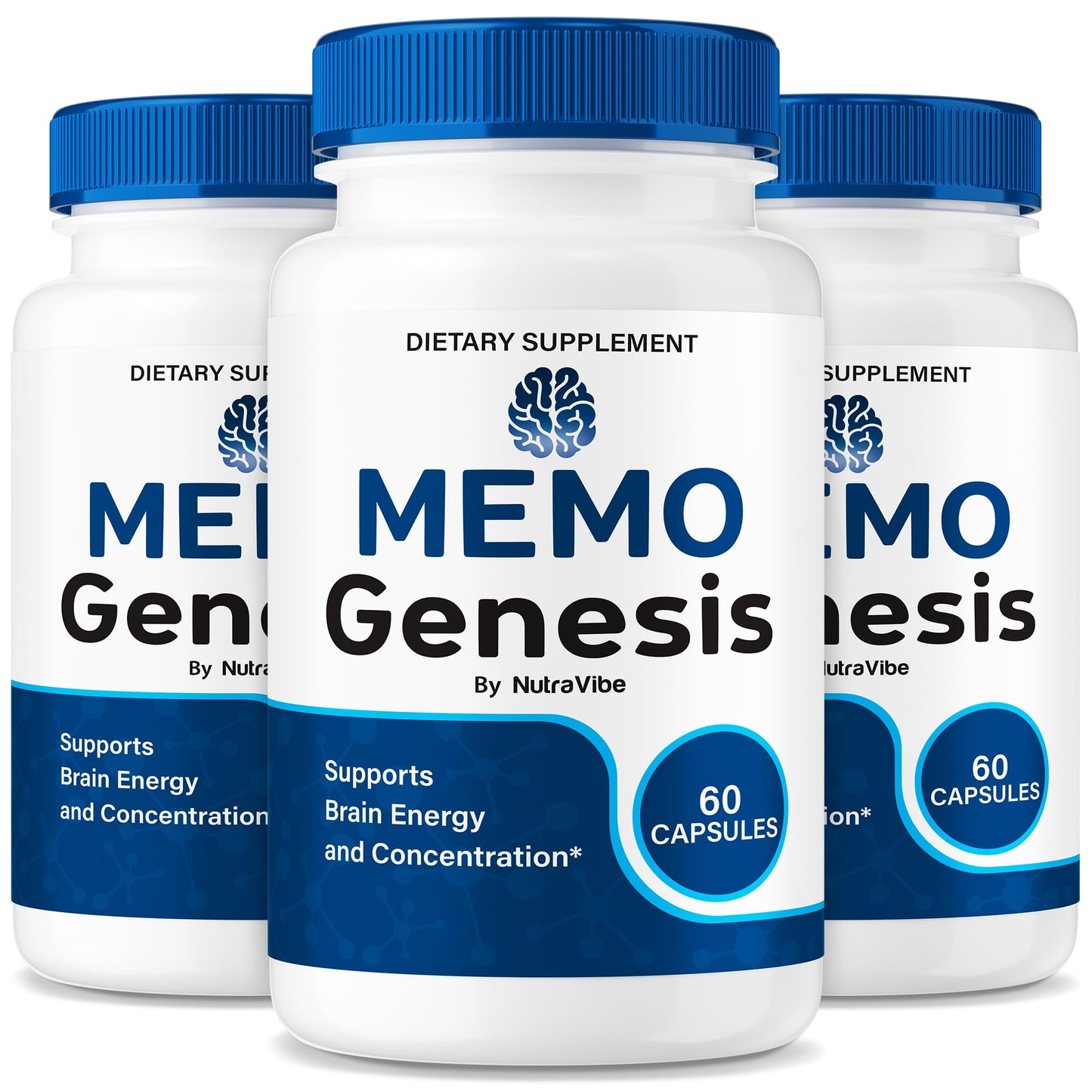 NutraVibe MemoGenesis Daily Support Formula, 180 Capsules