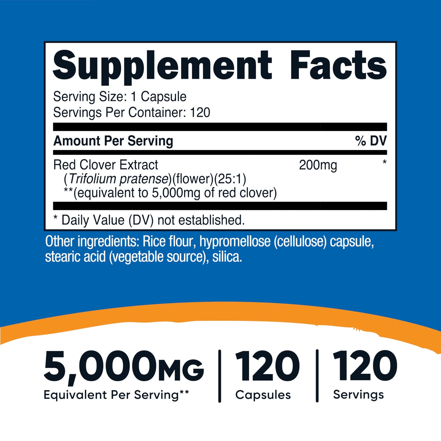 Nutricost Red Clover Blossoms Supplement Capsule 120 Count