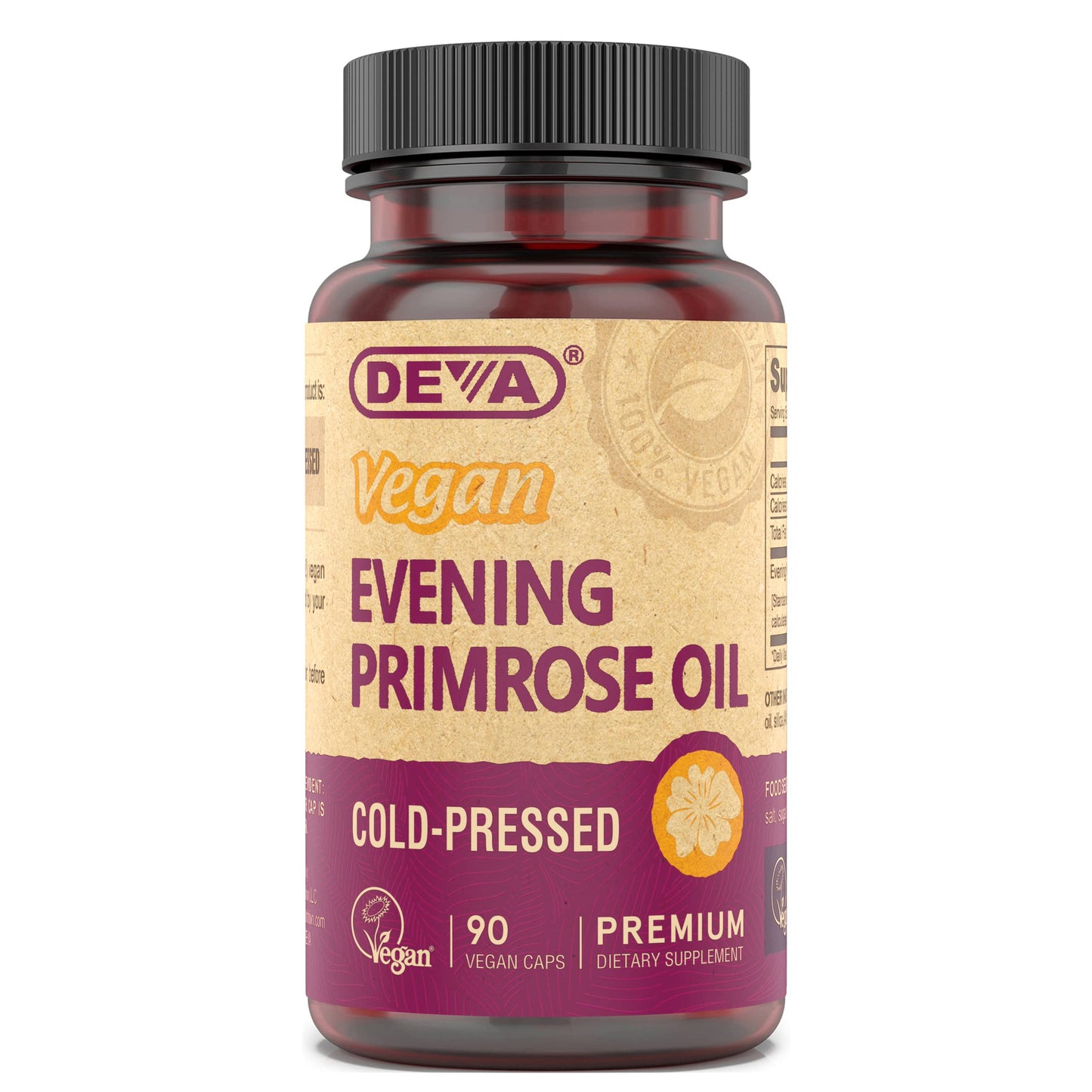 DEVA Vegan Evening Primrose Oil Capsule, 90 Capsules