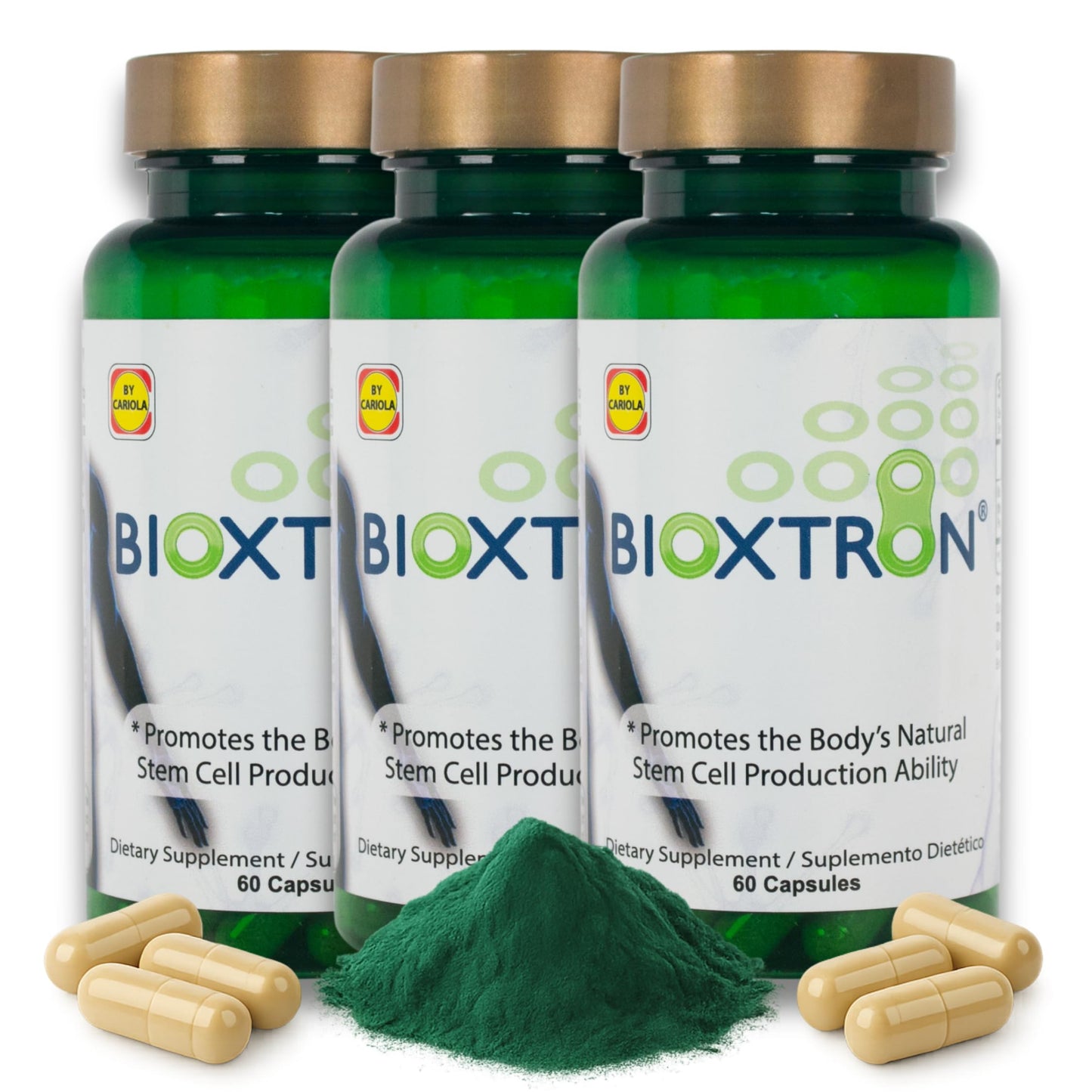 Bioxtron Natural AFA Stem Cell Supplement Capsules 180 Count