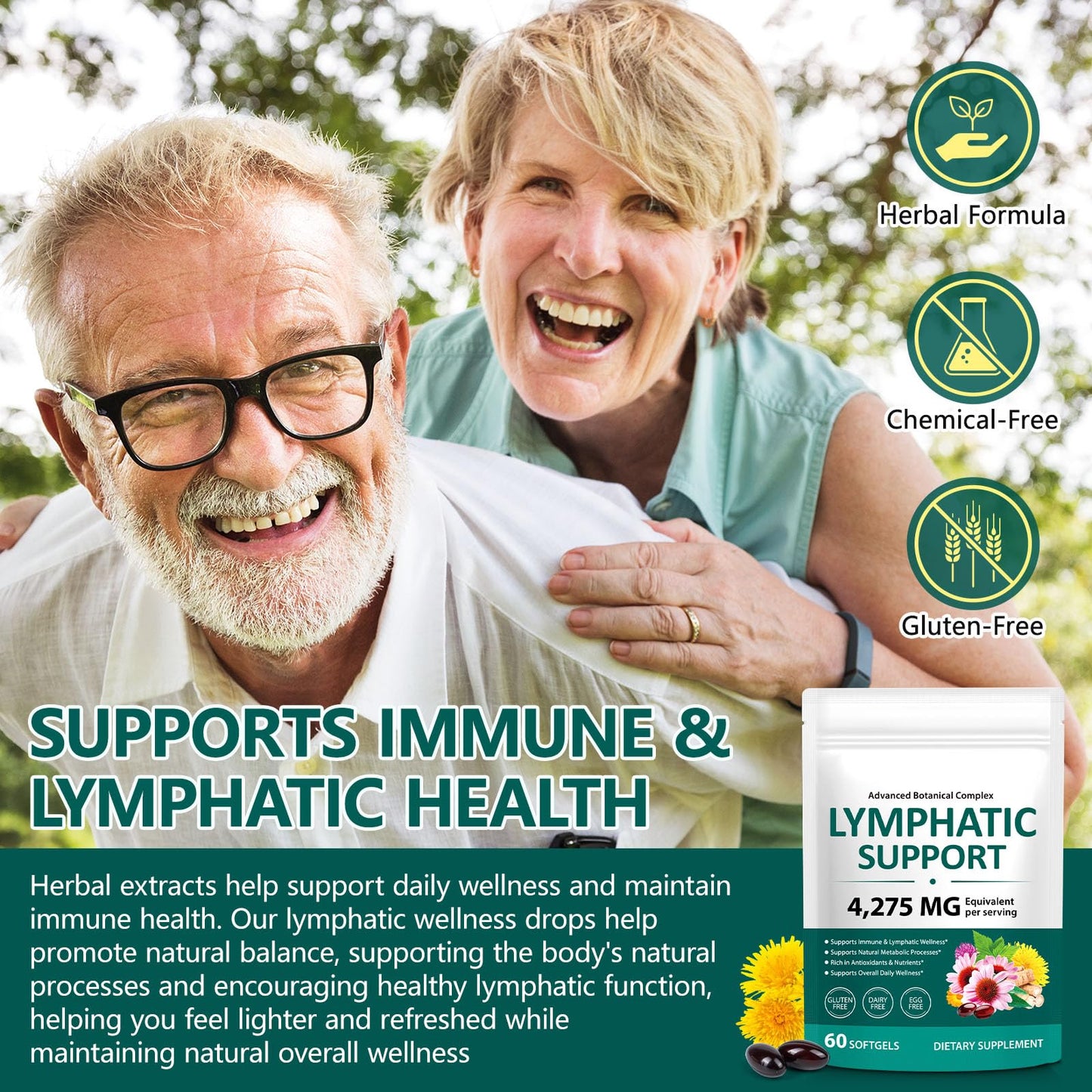 flasture Lymphatic Drainage Supplements Softgels 240