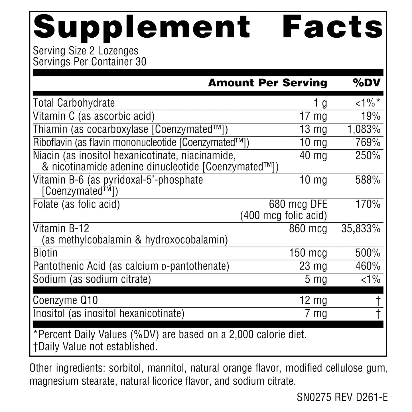 Source Naturals Coenzymate B Complex Lozenges, 60 Lozenges